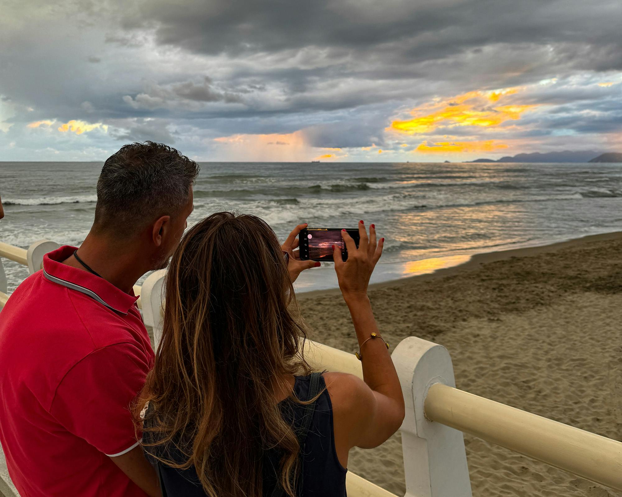Tramonto dal pontile di Forte dei Marmi