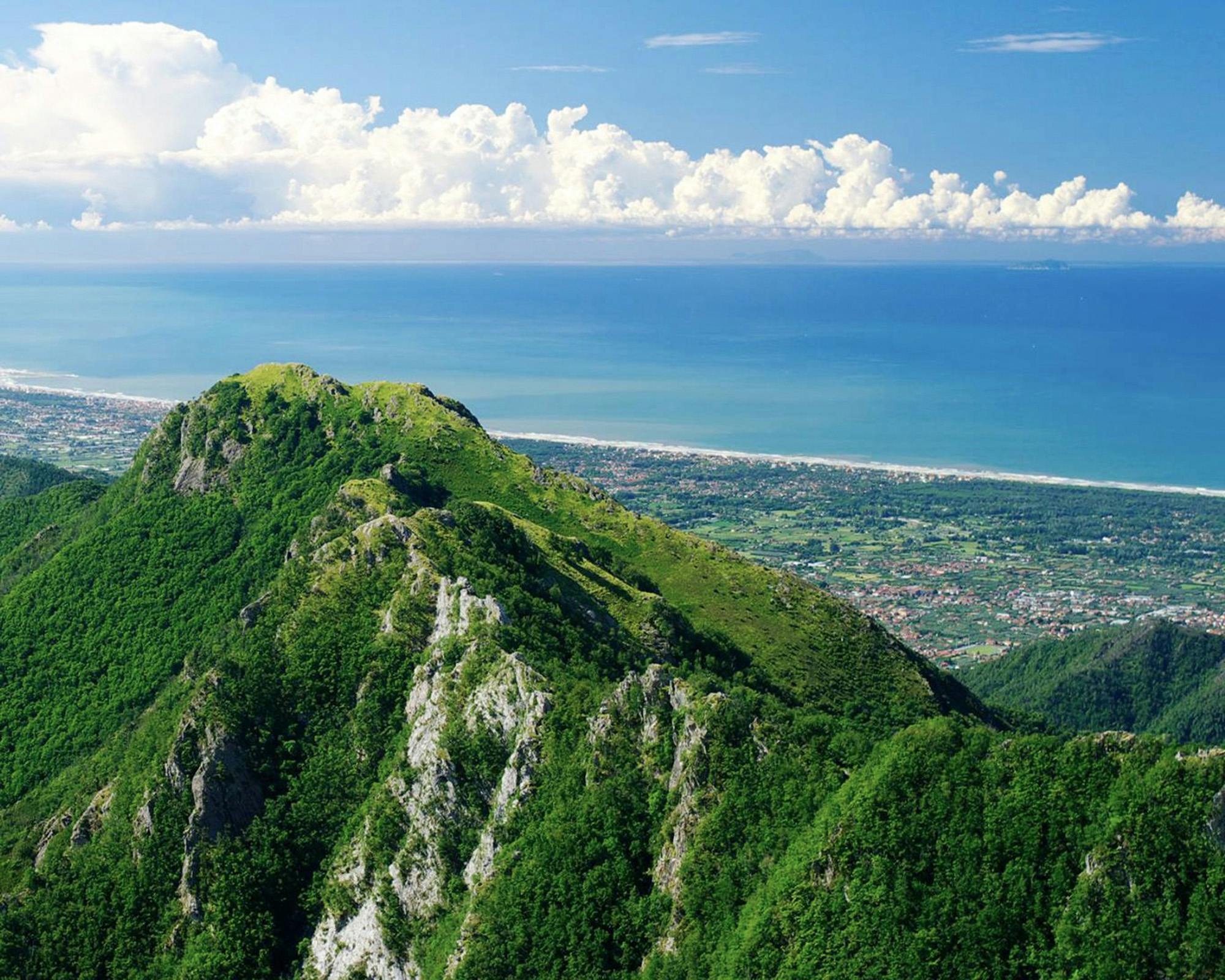 Panorama della costa versiliese