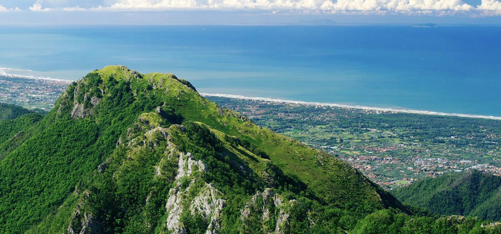 Panorama della costa versiliese Panorama della costa versiliese