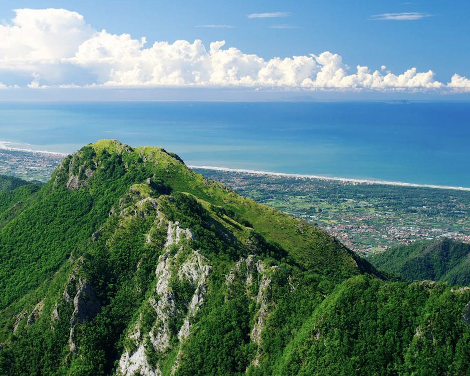 Panorama della costa versiliese