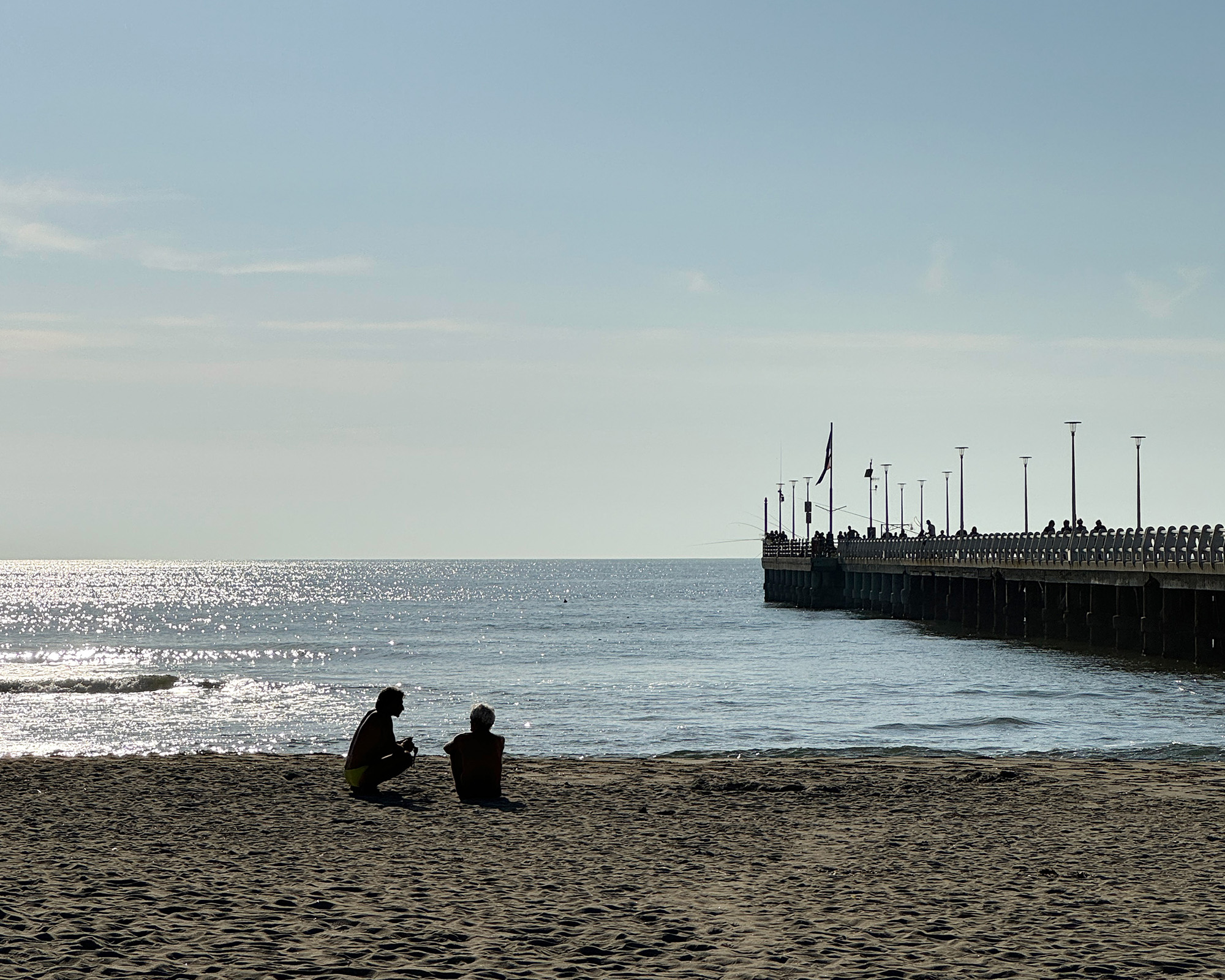 Al mare in una tiepida giornata di novembre