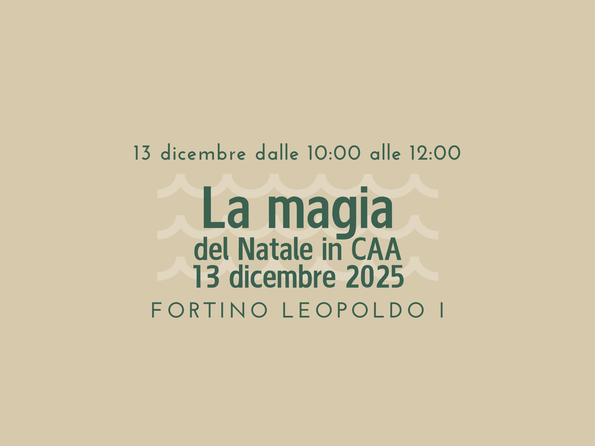 La magia  del Natale in CAA 13 dicembre 2025