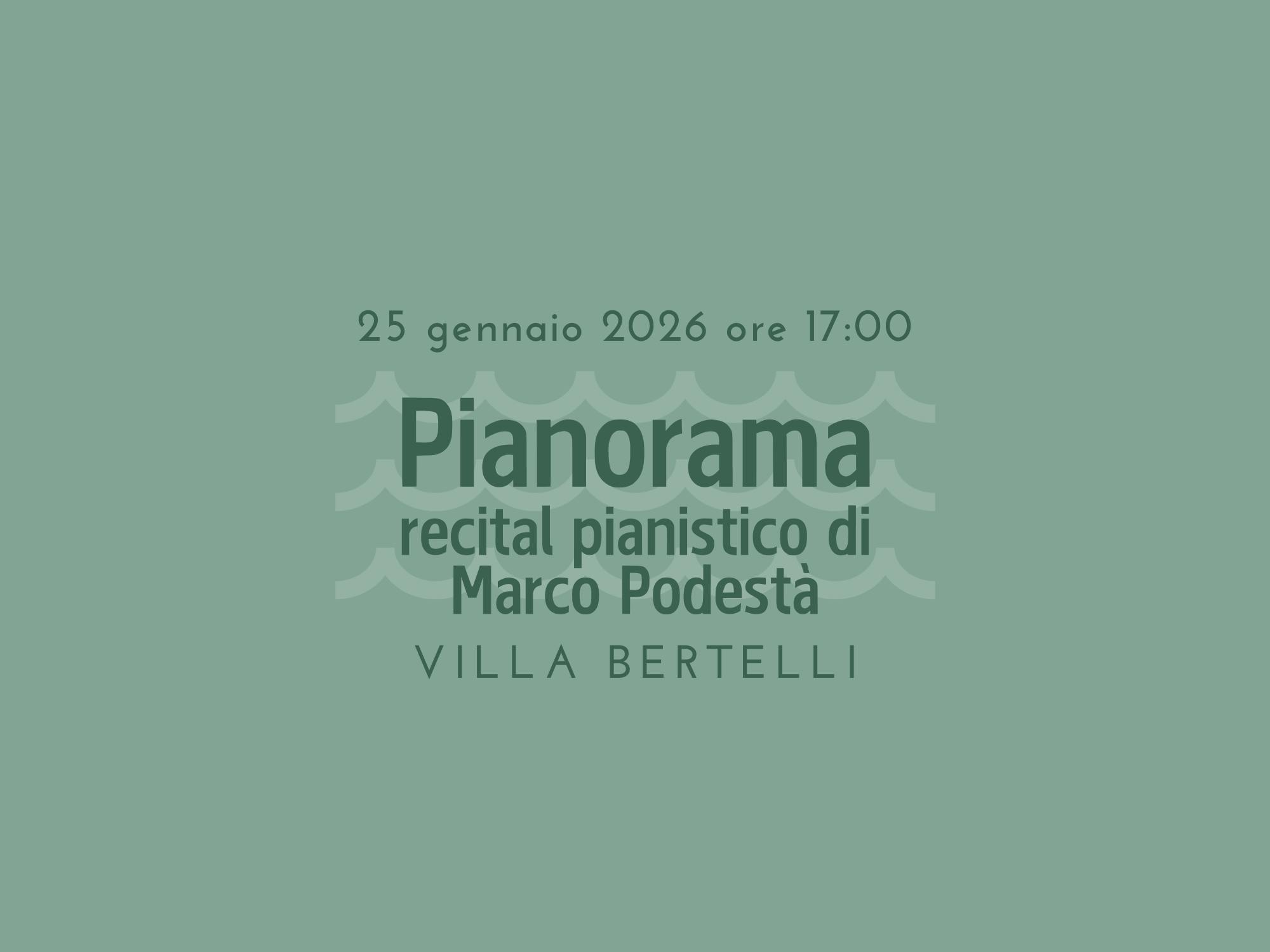 Recital Pianistico "Panorama" di Marco Podestà