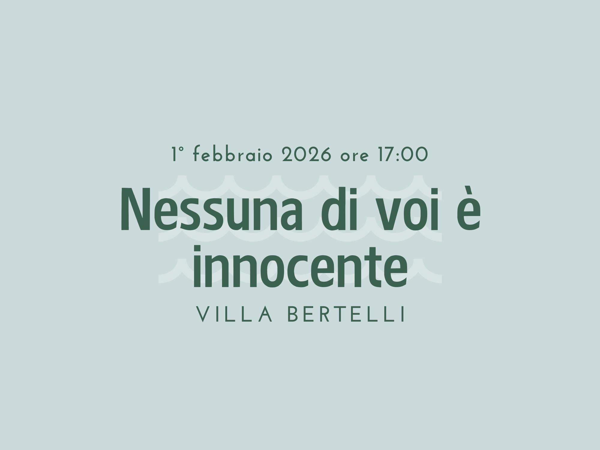 Presentazione del libro “Nessuna di voi è innocente"
