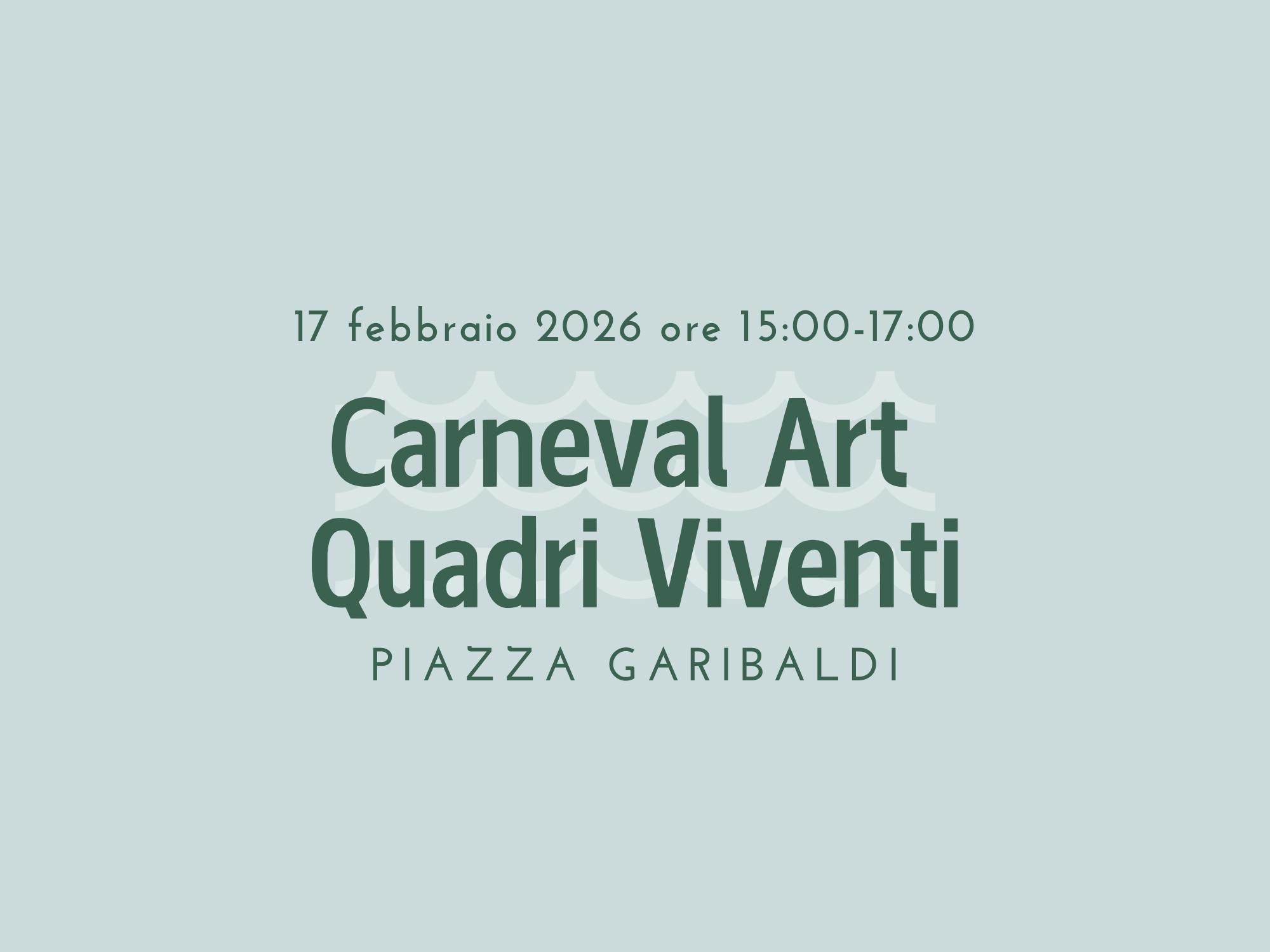 Festa di Carnevale Carneval Art Quadri Viventi