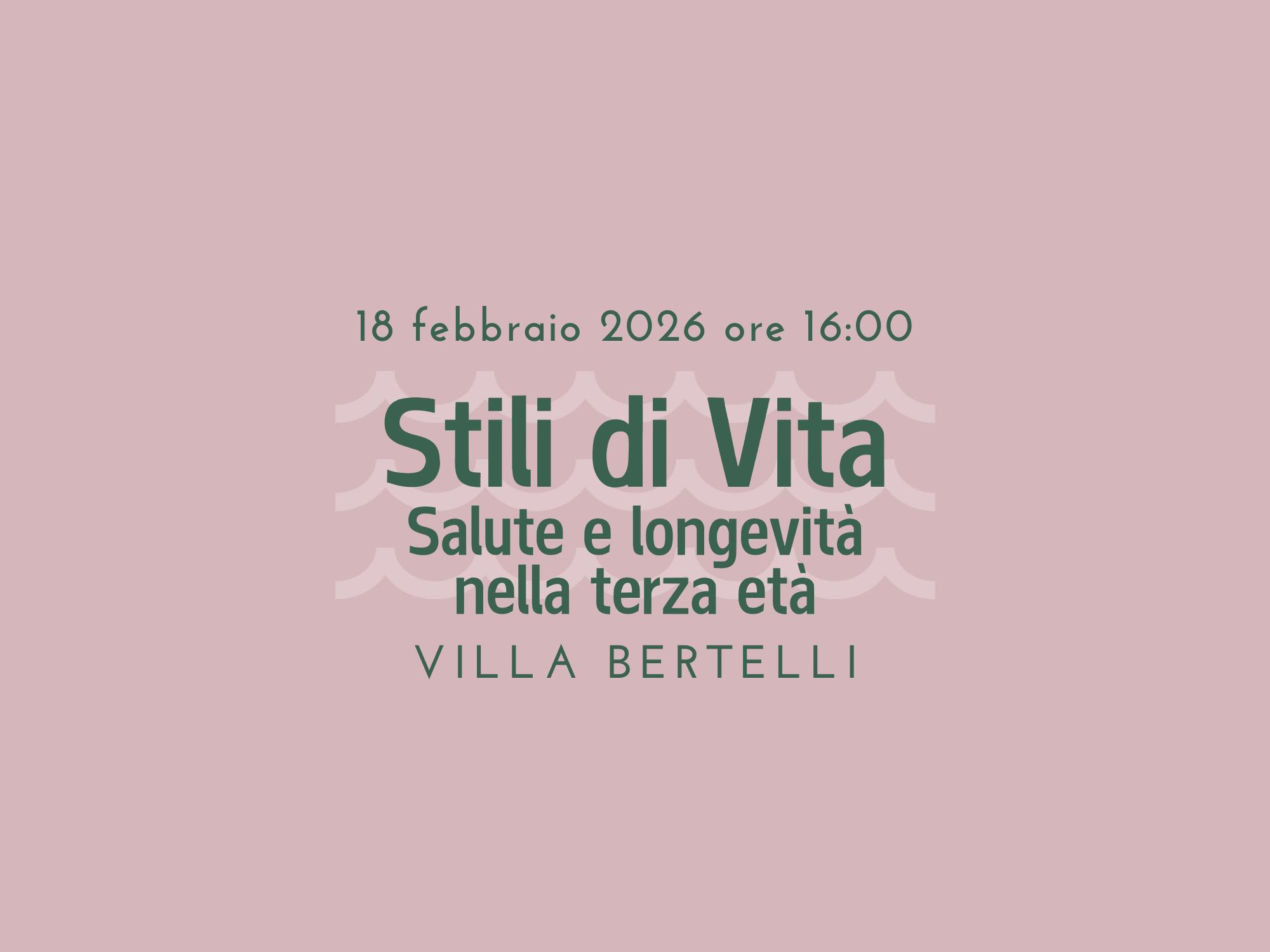 Conferenza “Stili di Vita. Salute e longevità nella terza età”