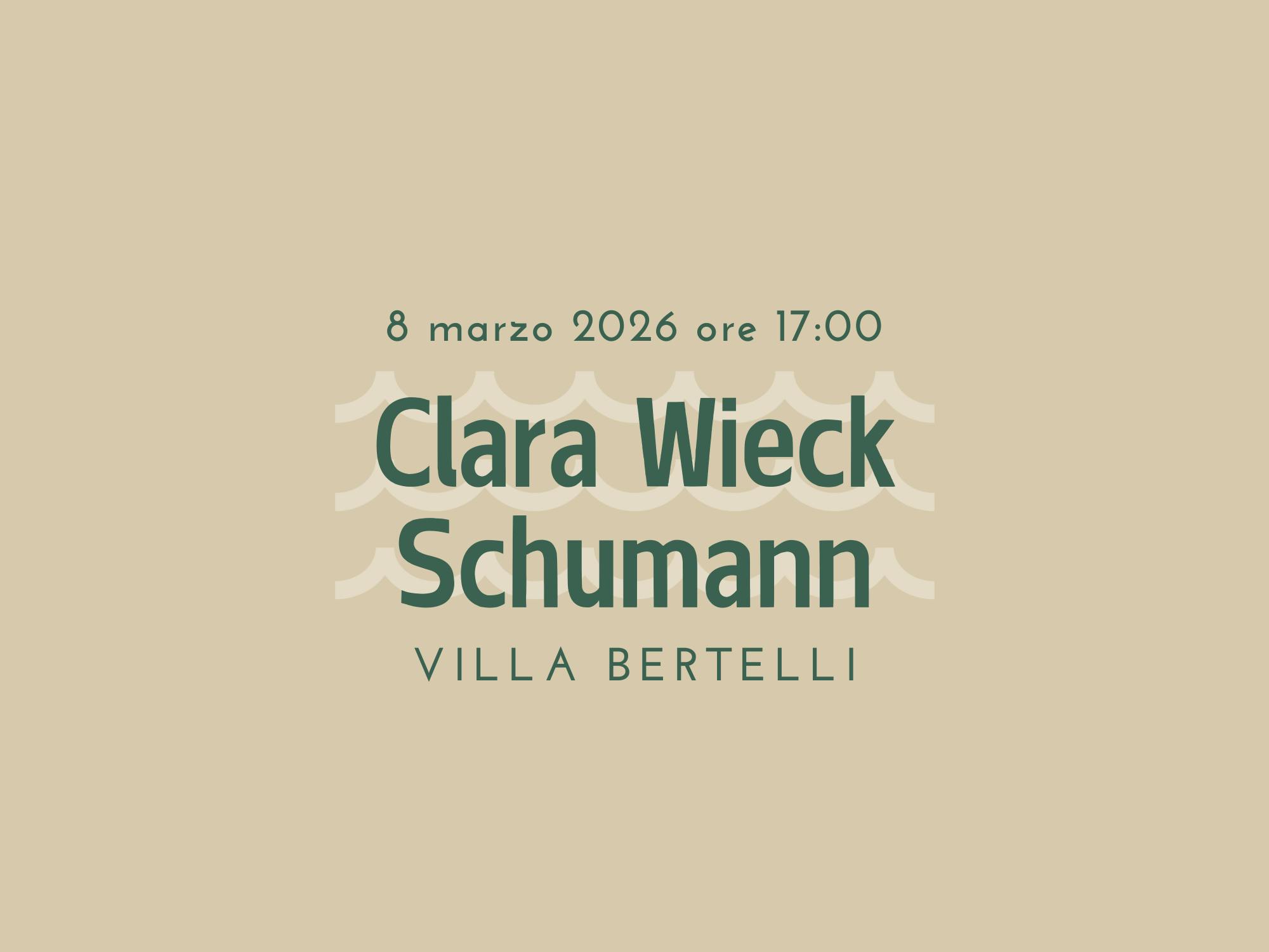 Concerto Clara Wieck Schumann 8 marzo 2026
