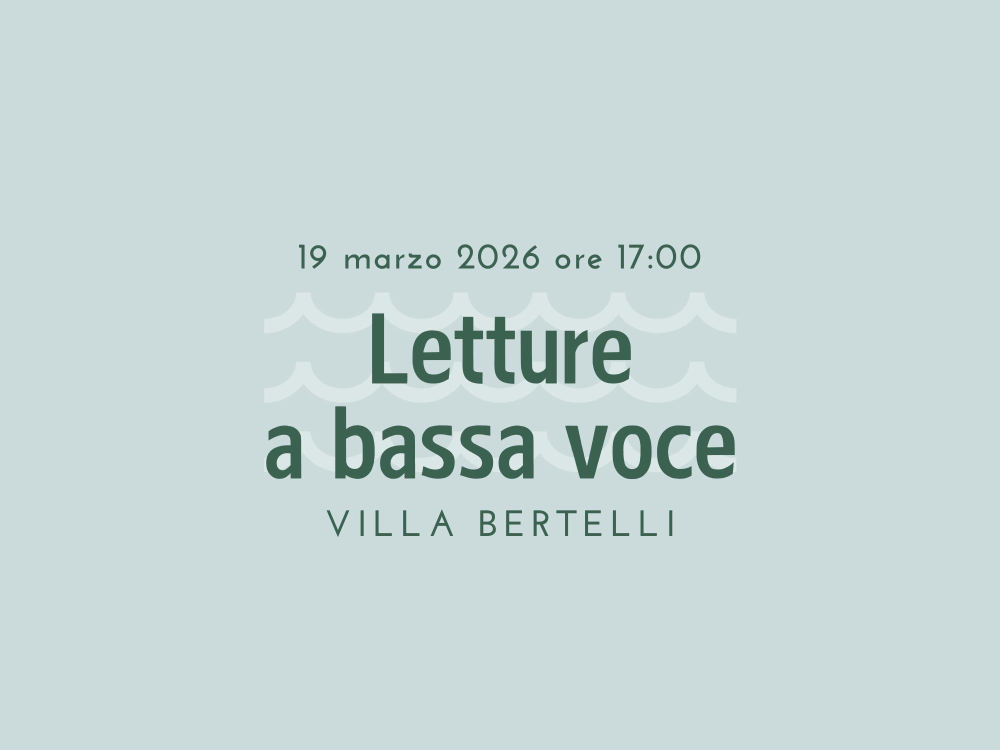 “Letture a Bassa Voce“ a cura di Nati per Leggere Versilia