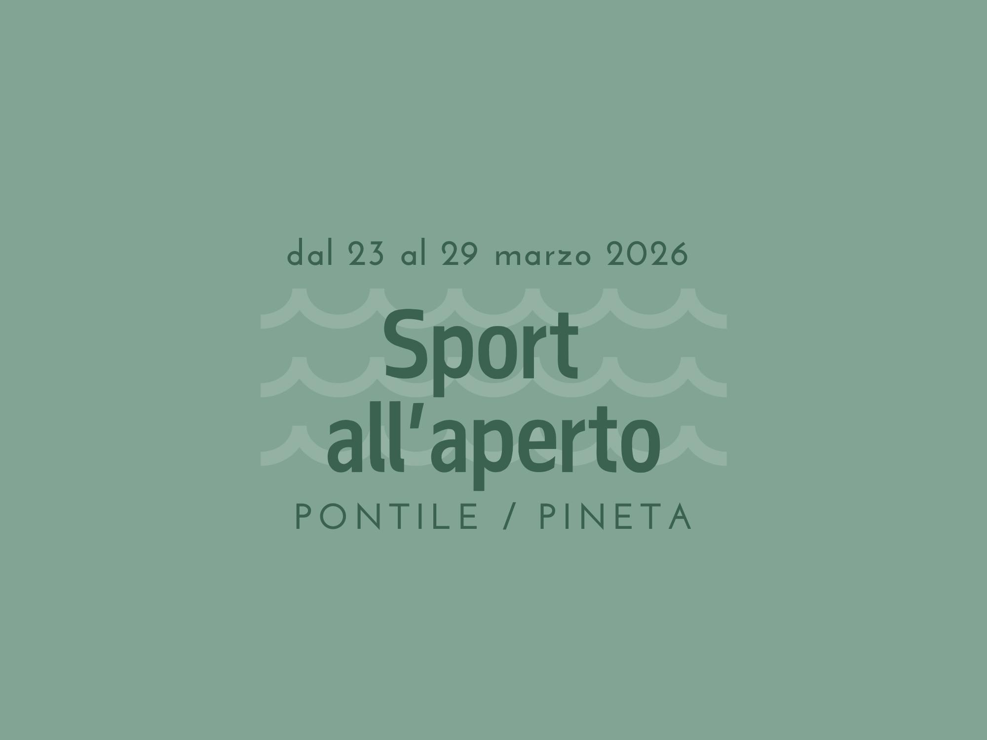 Sport all'aperto dal 23 al 29 marzo 2026