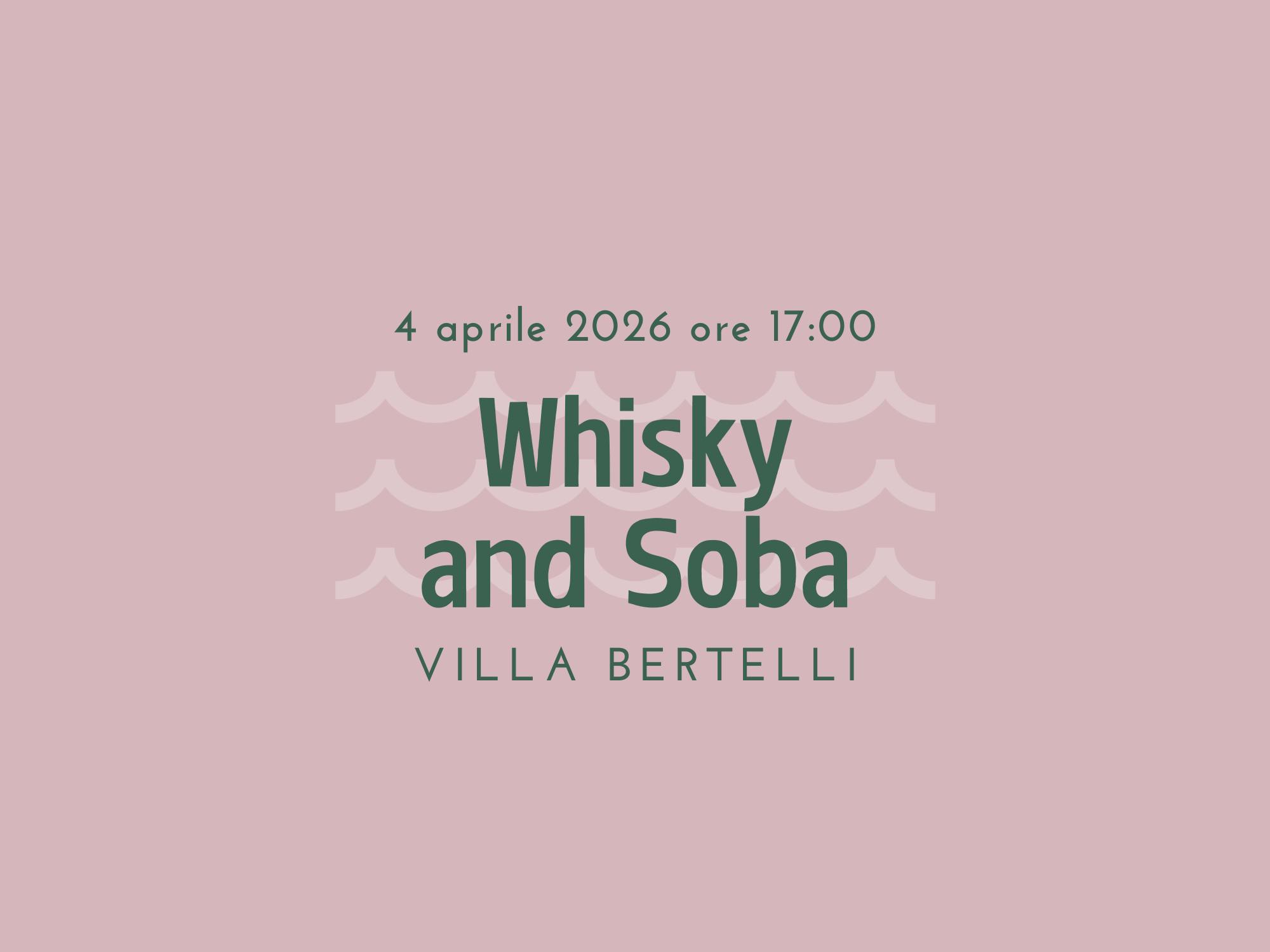 Presentazione del libro Whisky and Soba