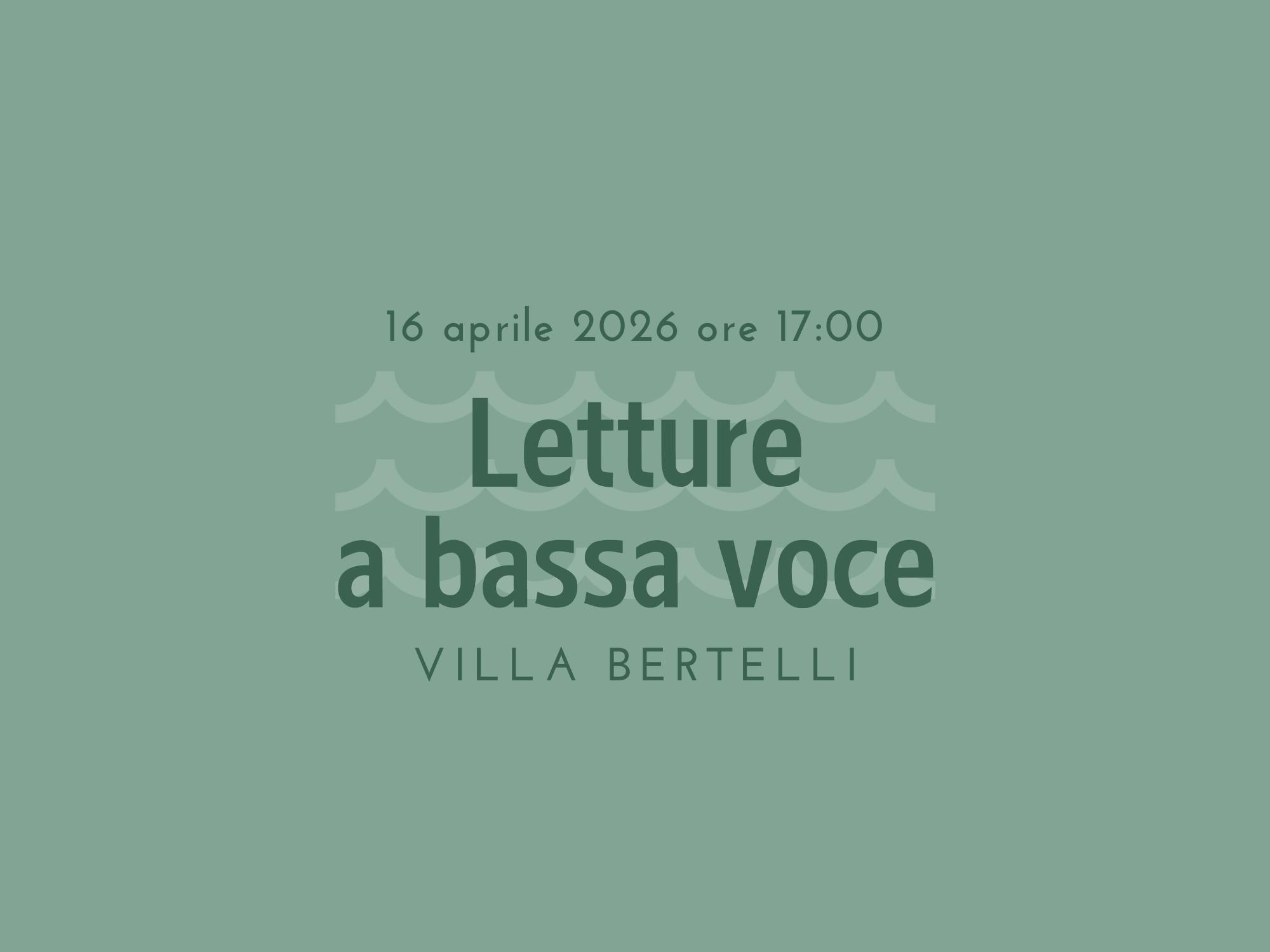 “Letture a bassa voce“ - Nati per Leggere Versilia