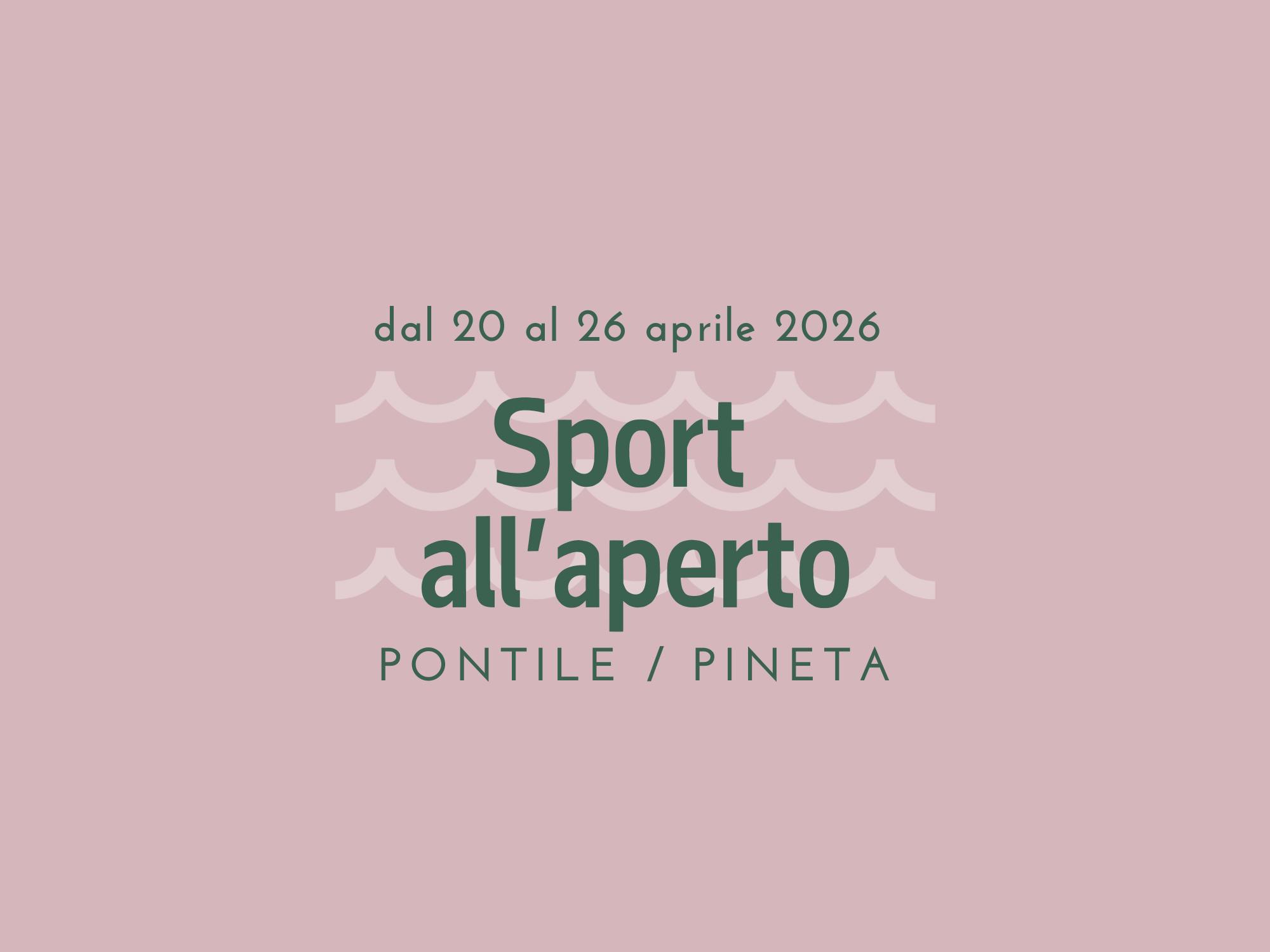 Sport all'aperto - dal 20 al 26 aprile 2026