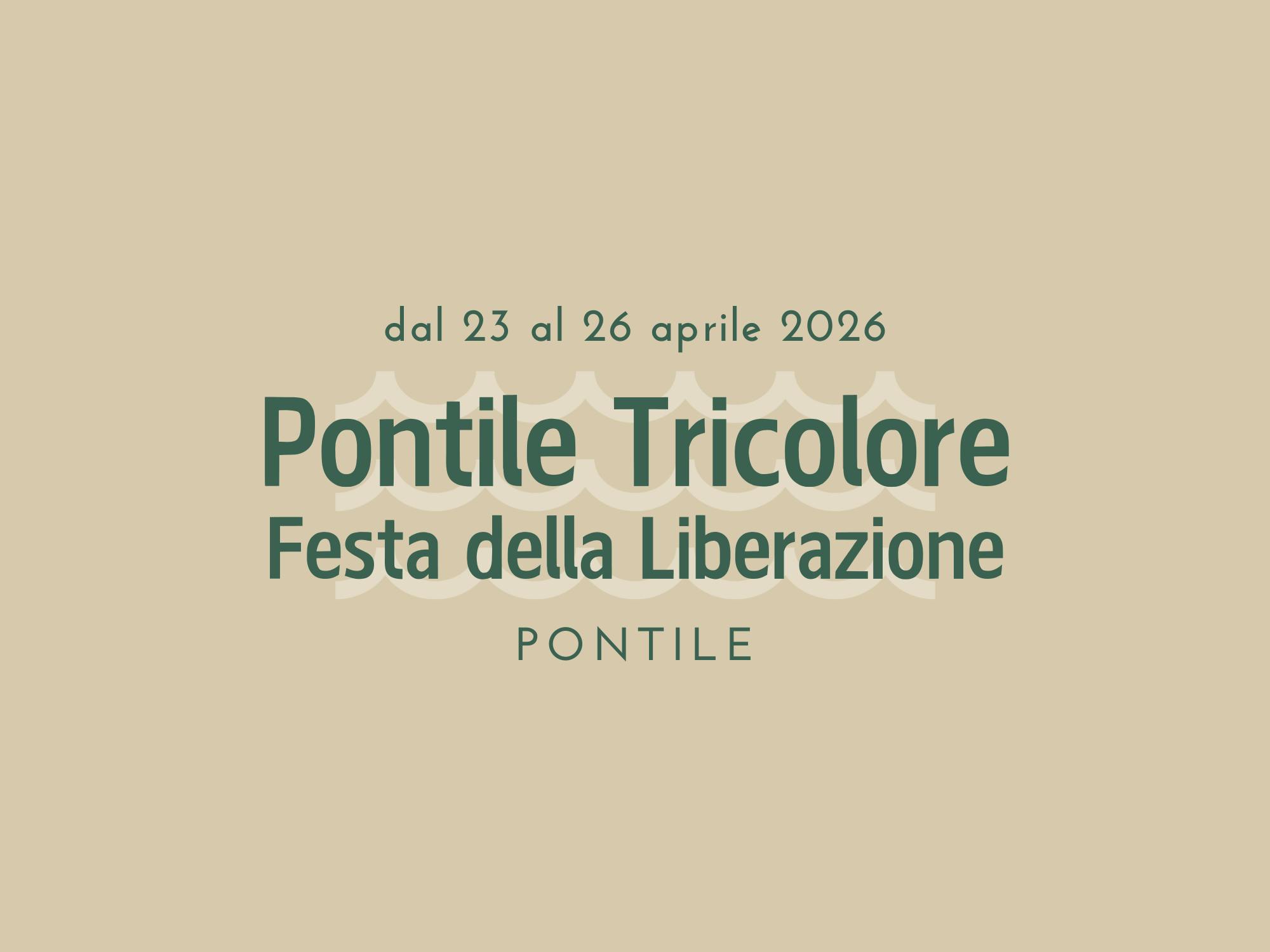 Pontile Tricolore - Festa della Liberazione 2026