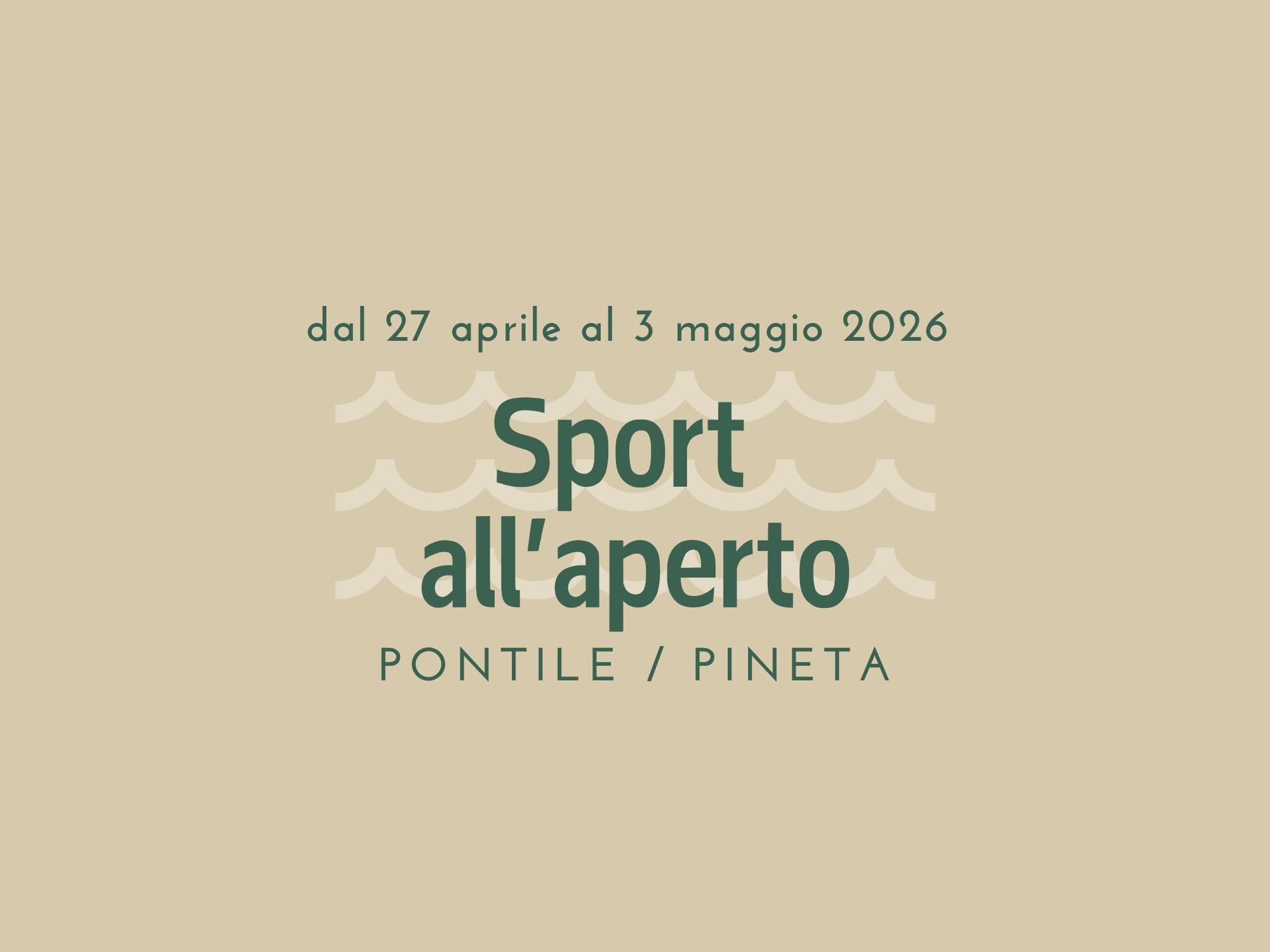 Sport all'aperto - dal 27 aprile al 3 maggio 2026