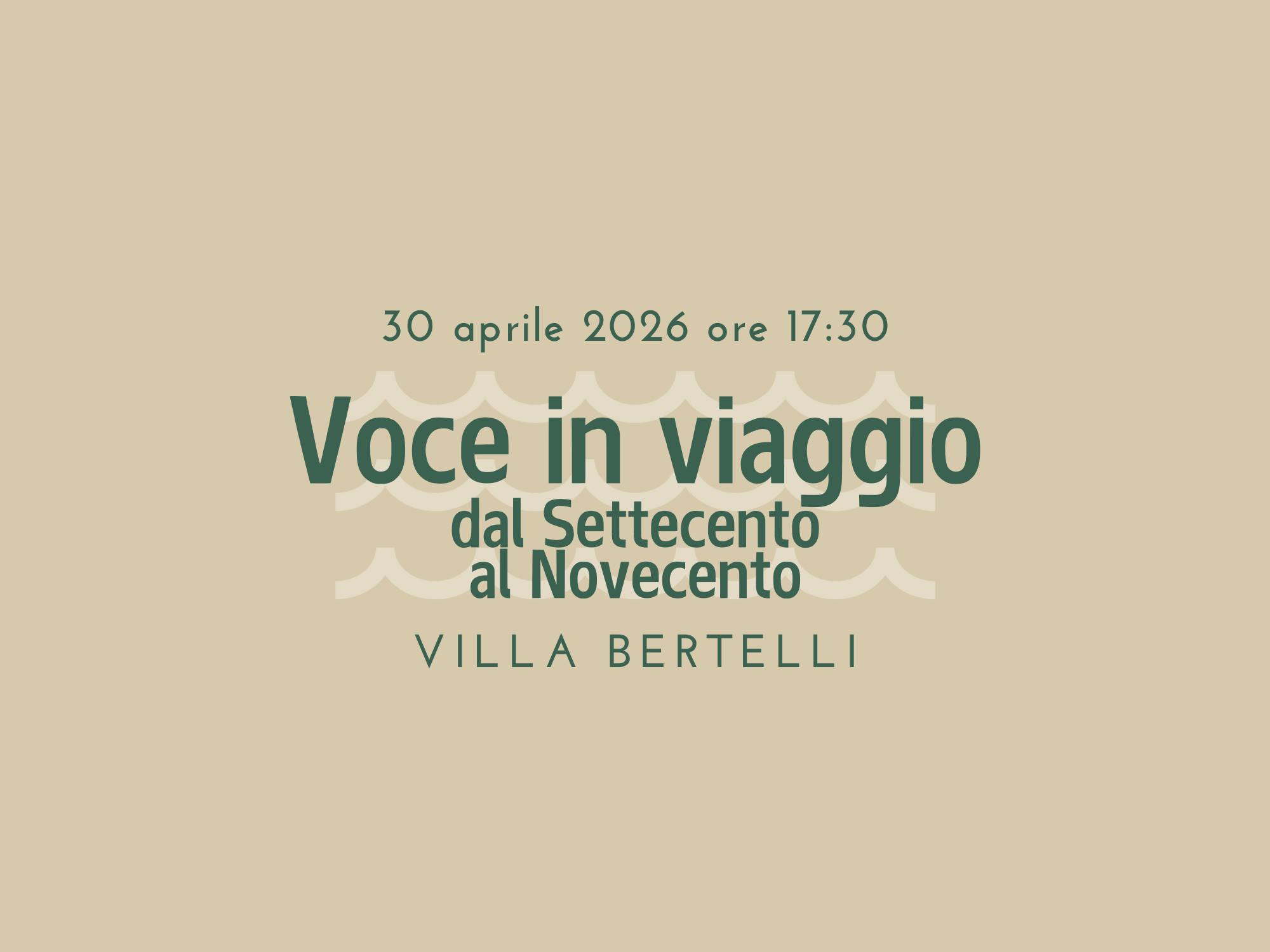 Voce in viaggio concerto
