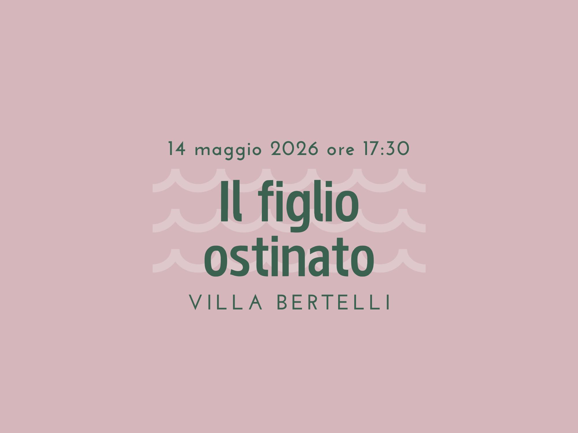 Presentazione del libro “Il figlio ostinato“