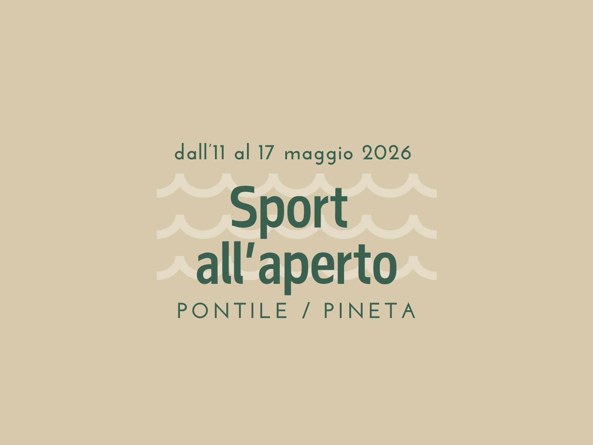 Sport all'aperto dall'11 al 17 maggio 2026