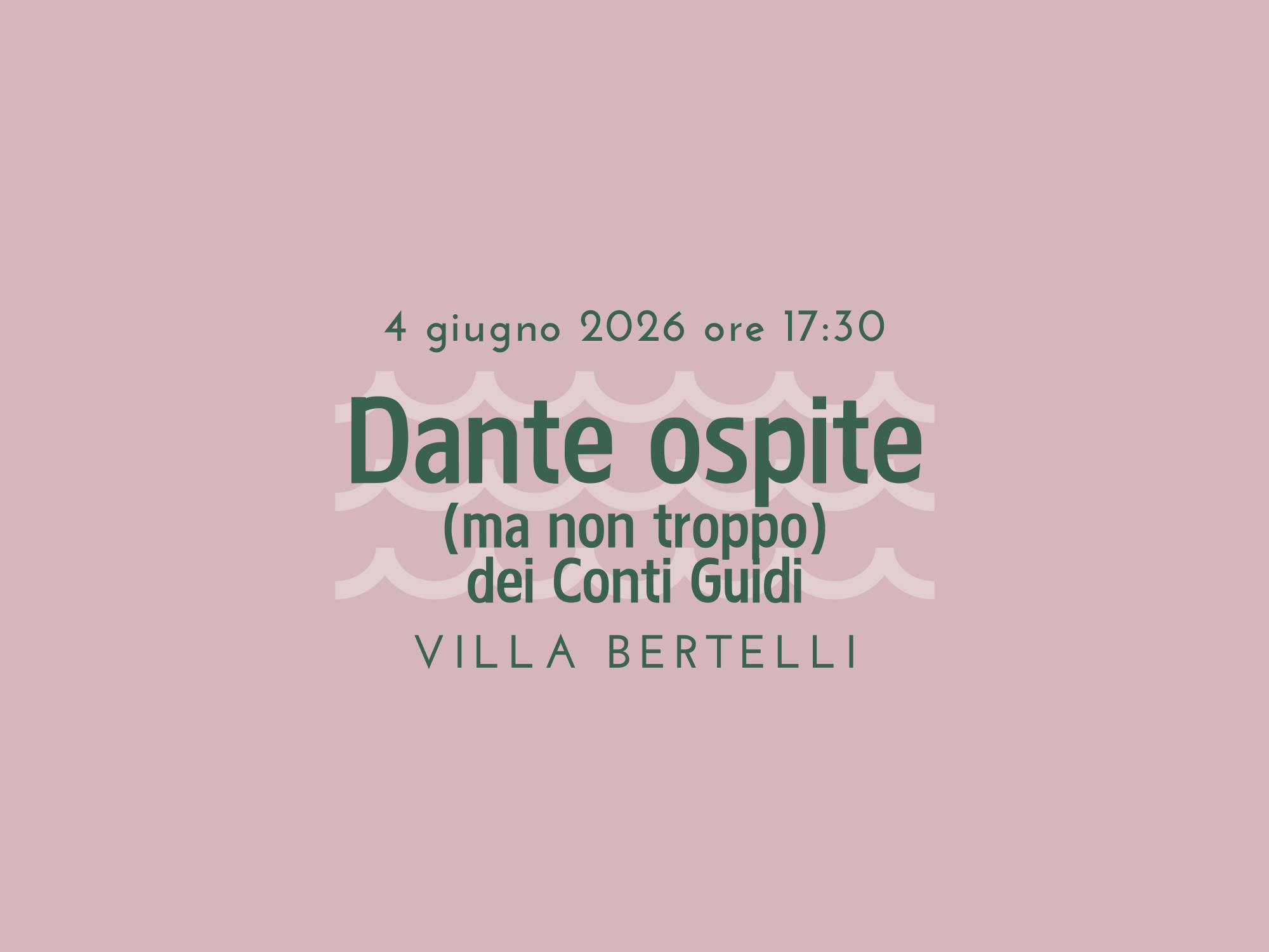 Presentazione del libro “Dante ospite (ma non troppo) dei Conti Guidi”