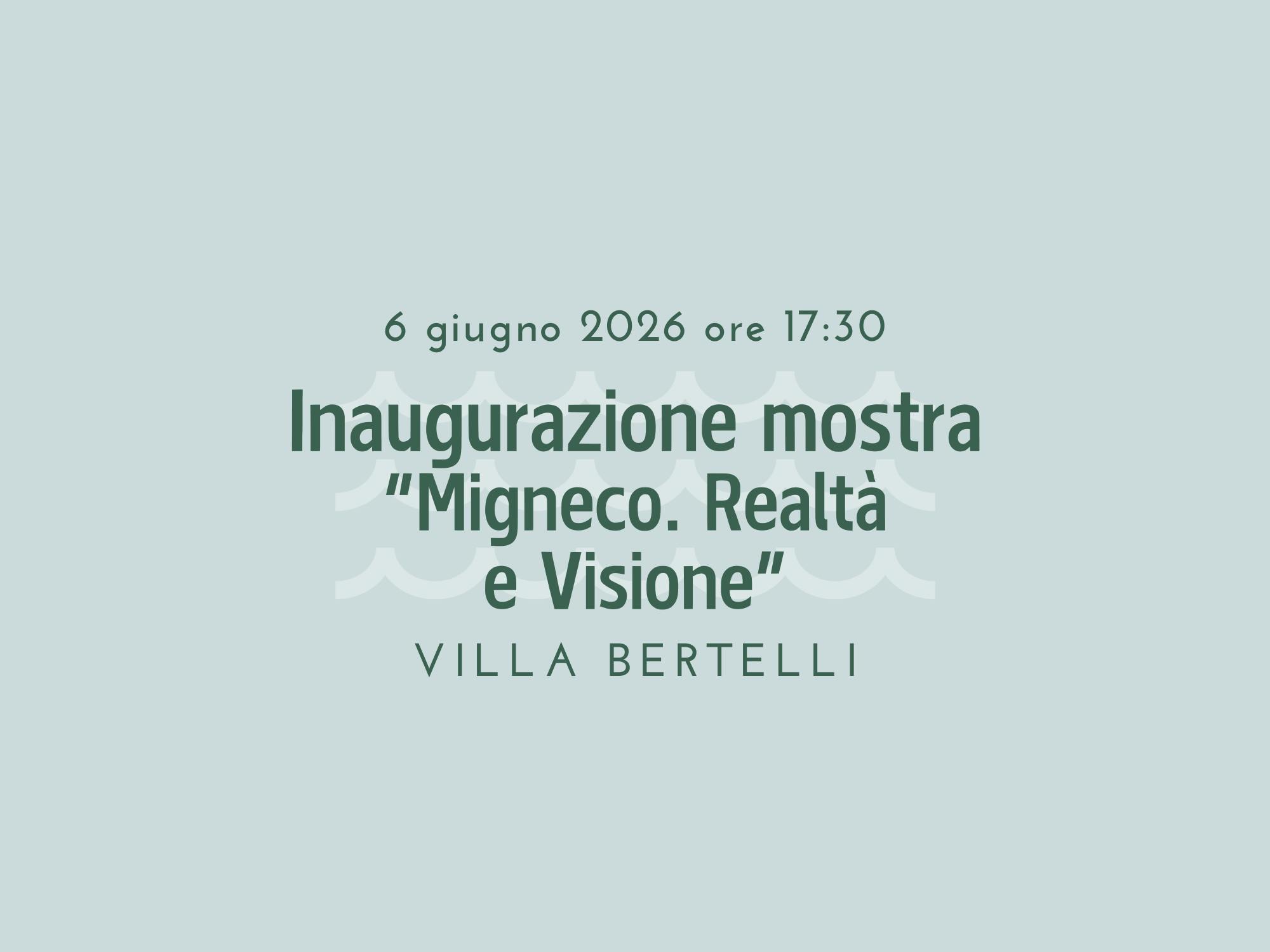 Copertina inaugurazione mostra "Migneco. Realtà e Visione"