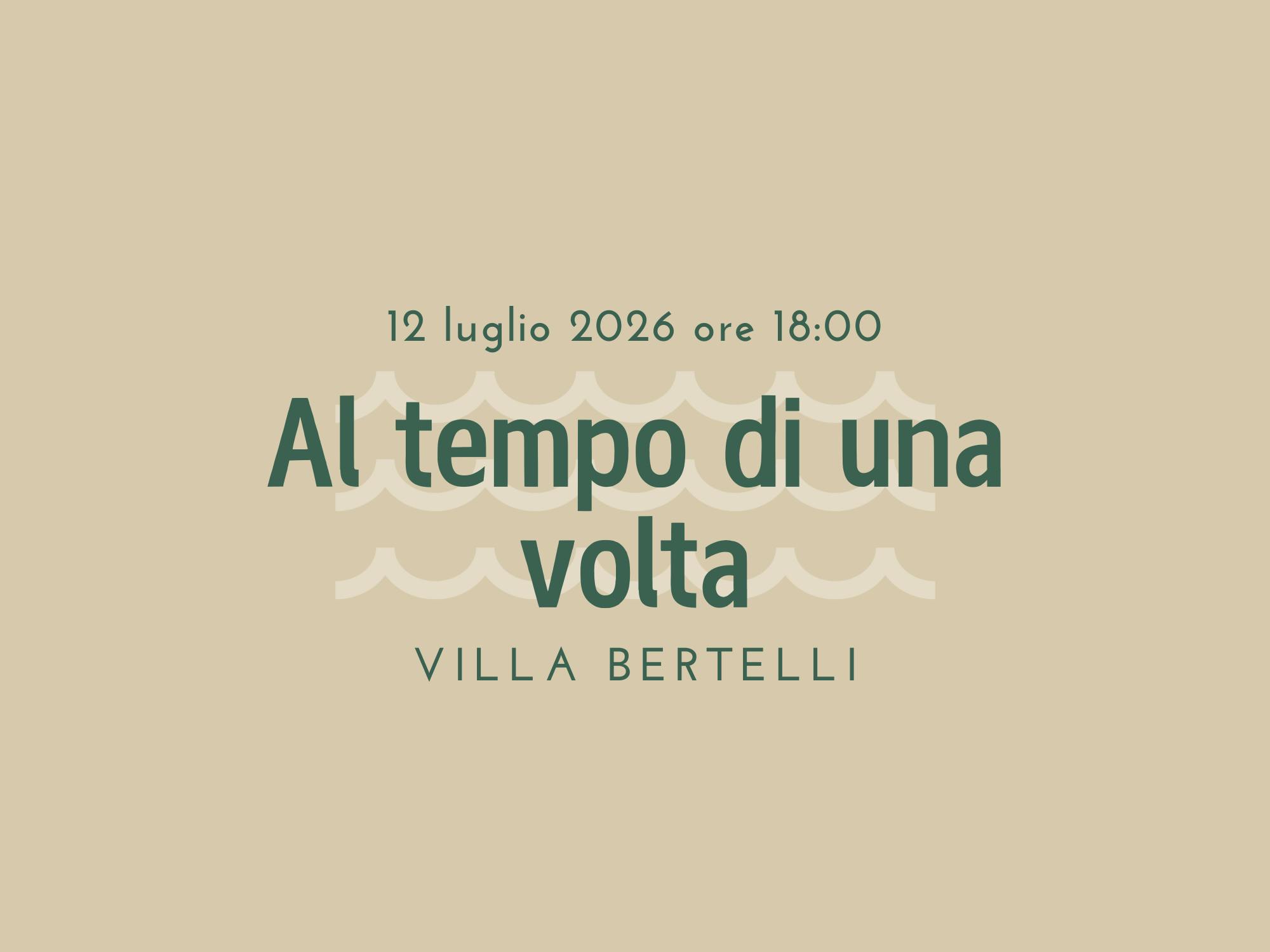 Presentazione libro "Al tempo di una volta"