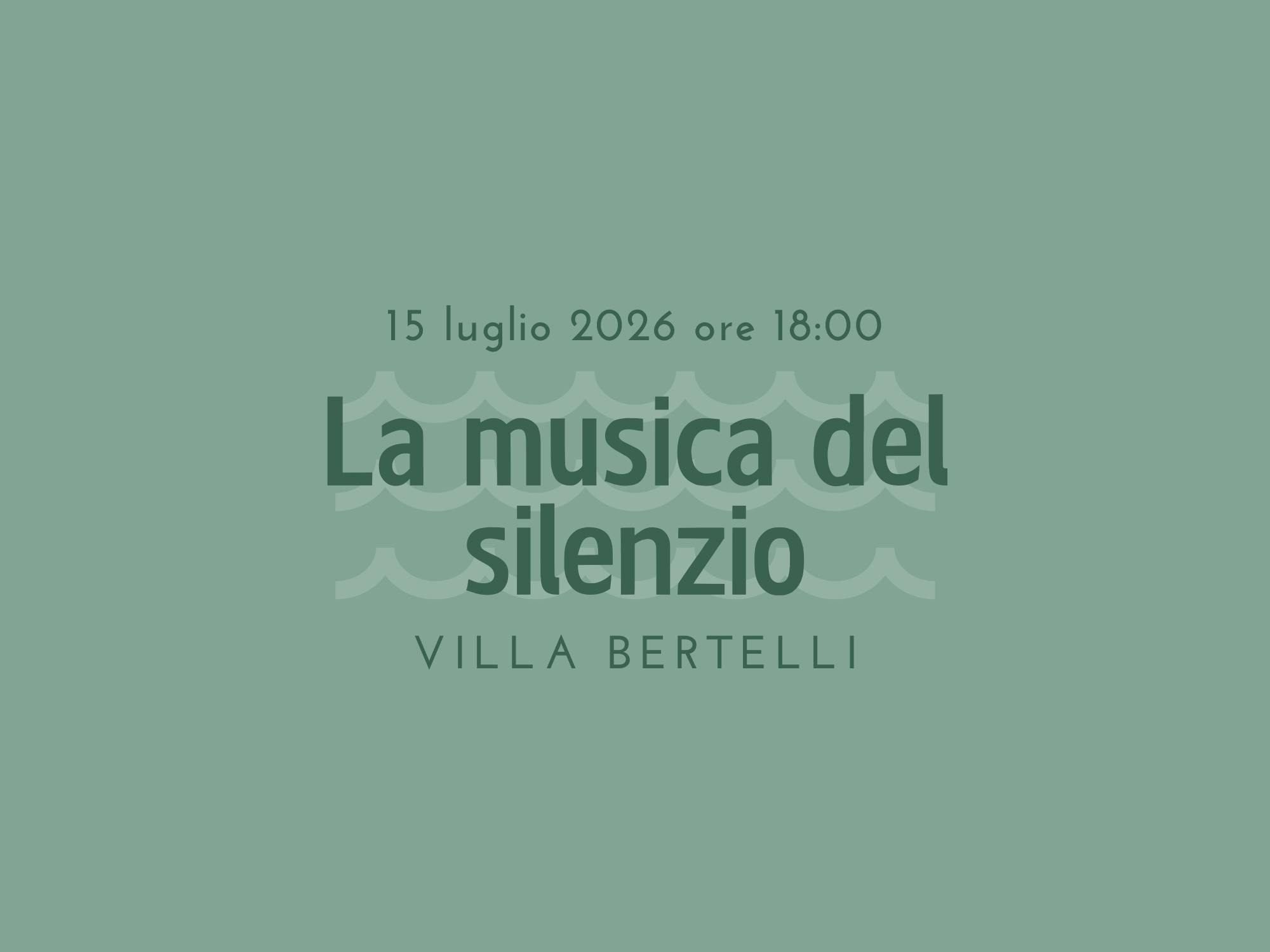 Presentazione libro "La musica del silenzio"