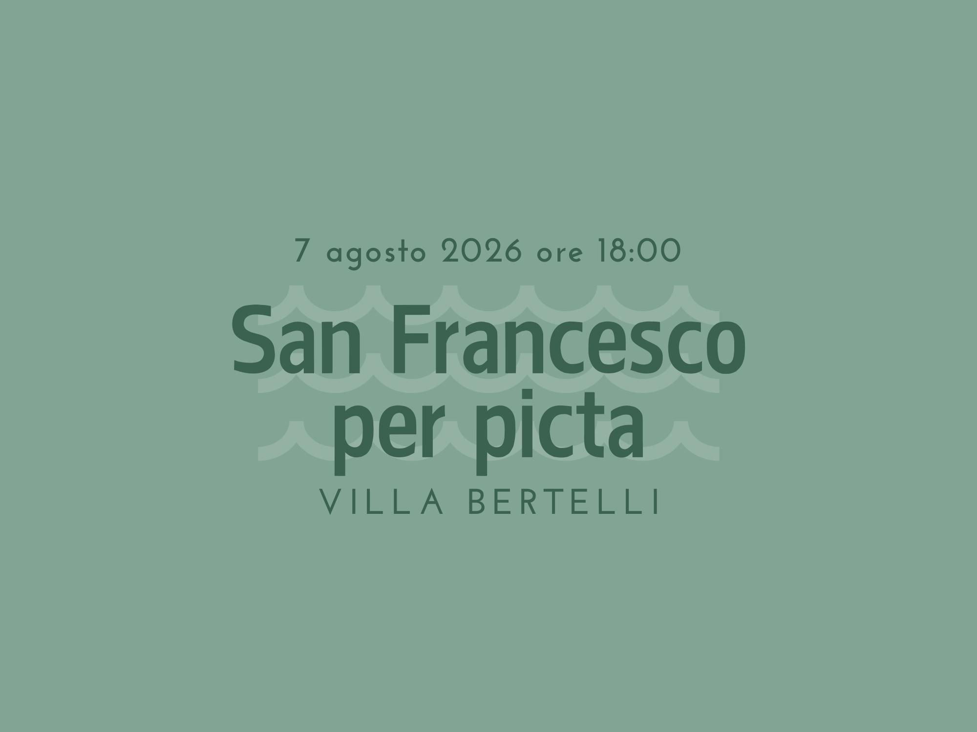 San Francesco per picta - Conferenza di Davide Pugnana