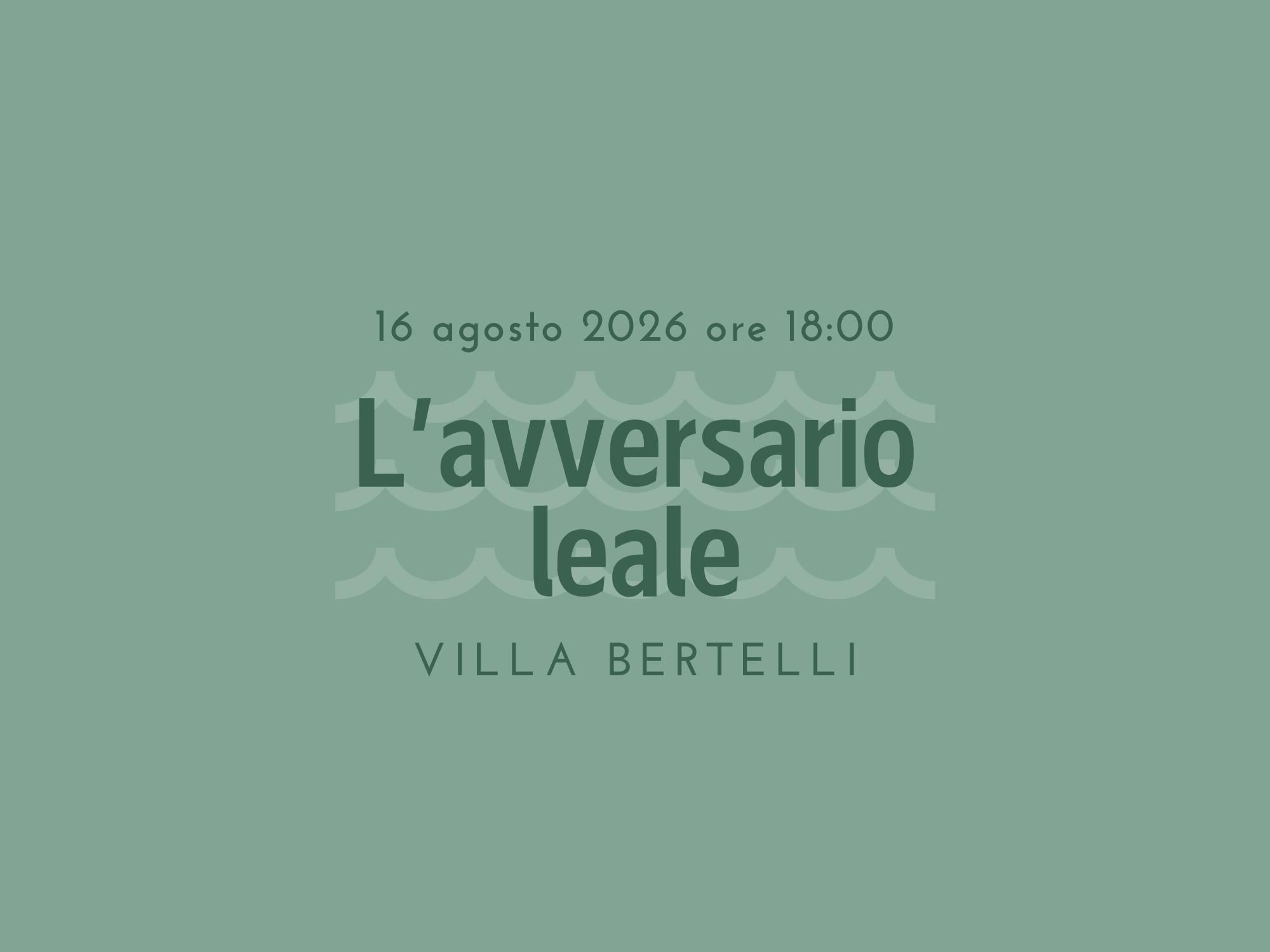 “L'avversario leale. Storie di chi ha fatto la guerra ma poi ha scelto la pace” - Presentazione del libro di Monica Maggioni
