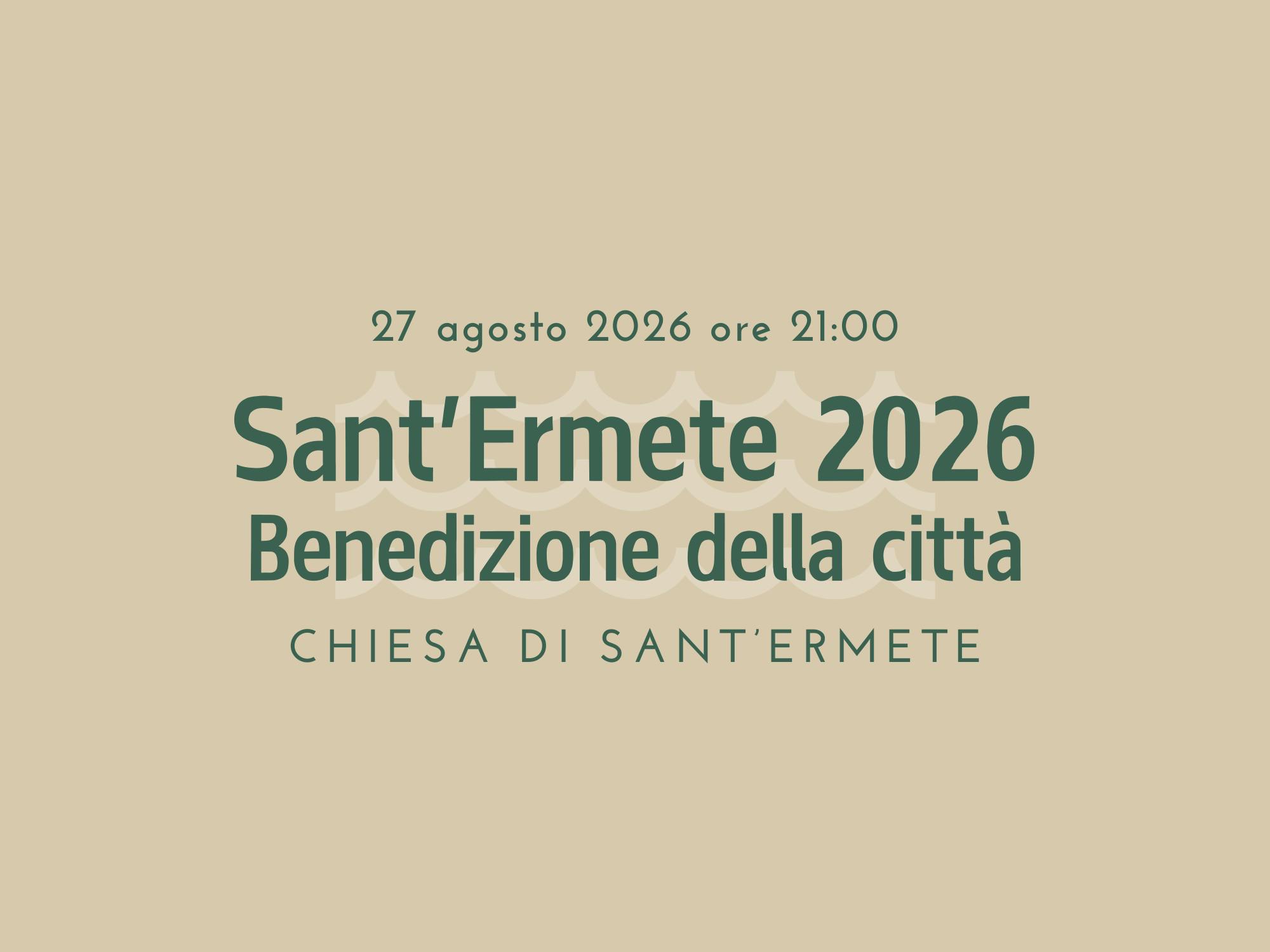 Sant'Ermete 2026: Benedizione della città