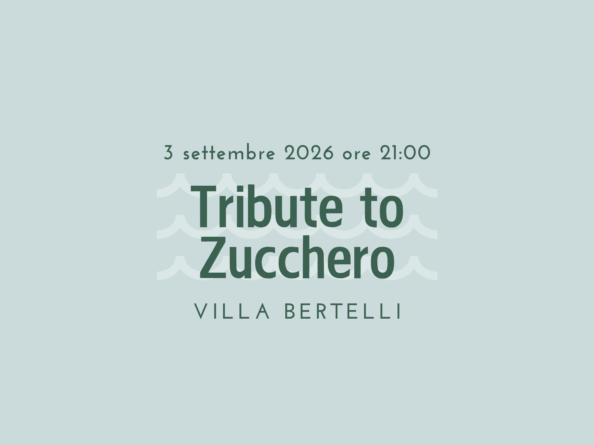 Tribute to Zucchero Sugar Fornaciari - con The Sugar Night Band di Marco Macchiarini