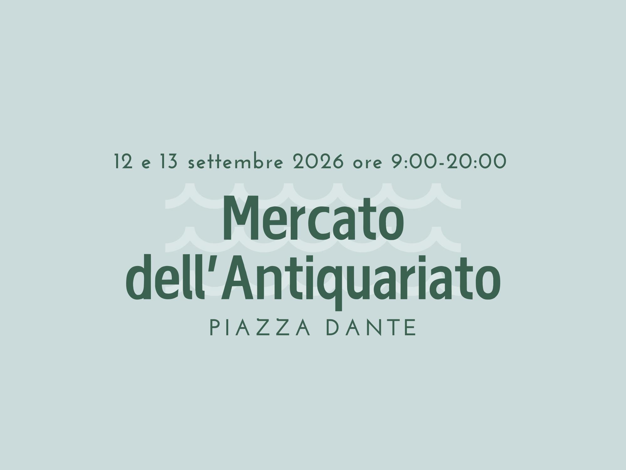 Mercato dell’Antiquariato 12 e 13 settembre 2026