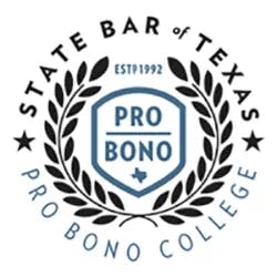 state bar of texas pro bono college logo
