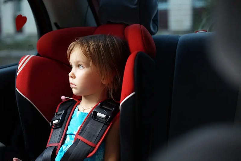 A child in car