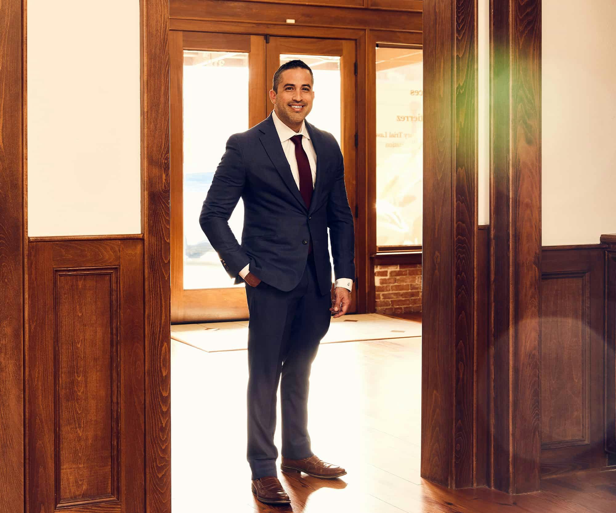 Brian Gutierrez standing in the doorway