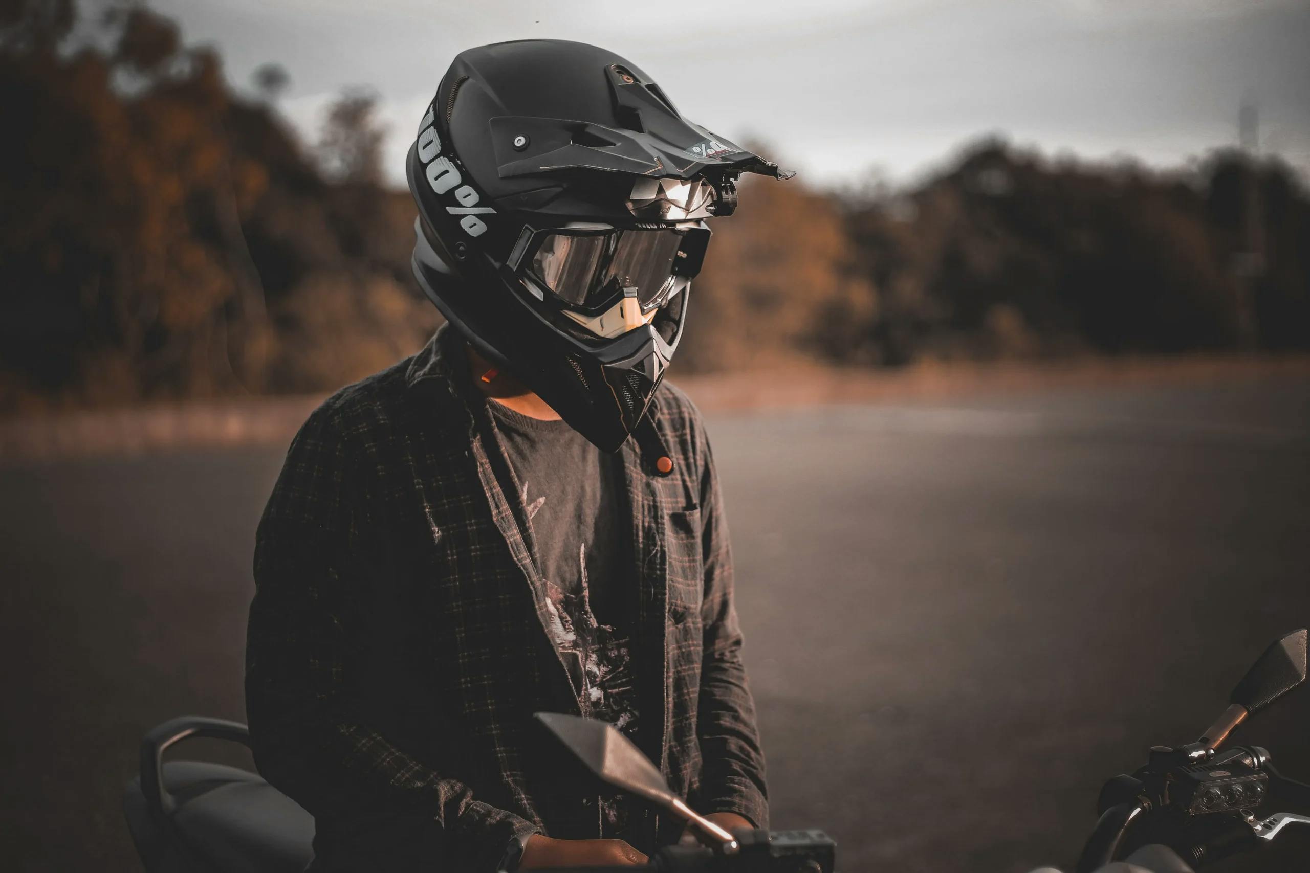 man in a helmet.