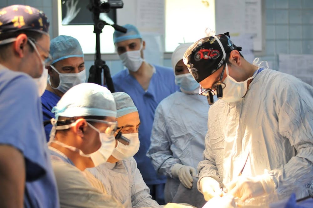 Dr. Panossian performing surgery