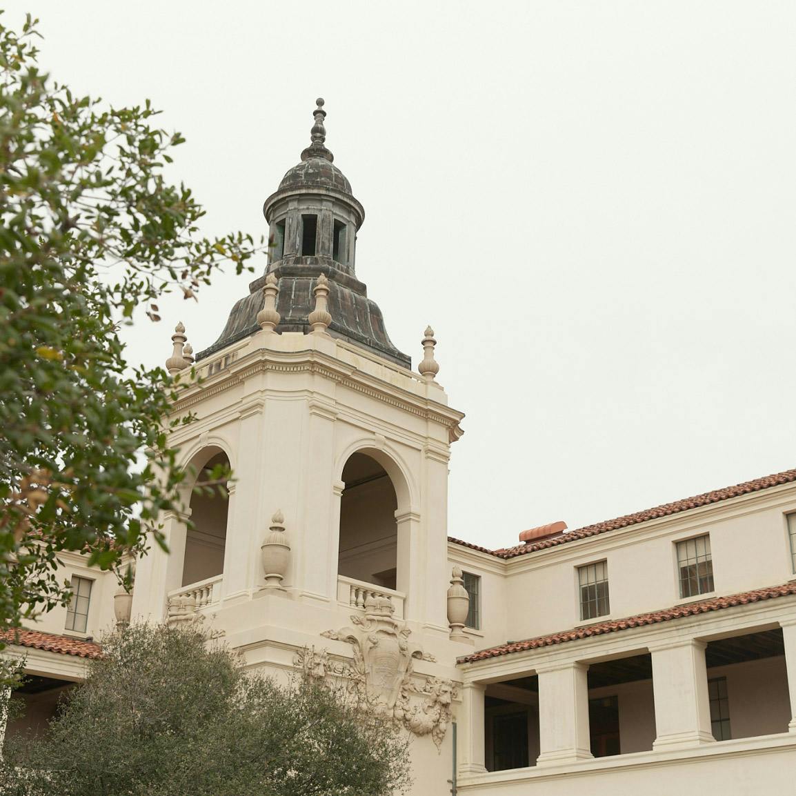 view of top of building that has pointed roof