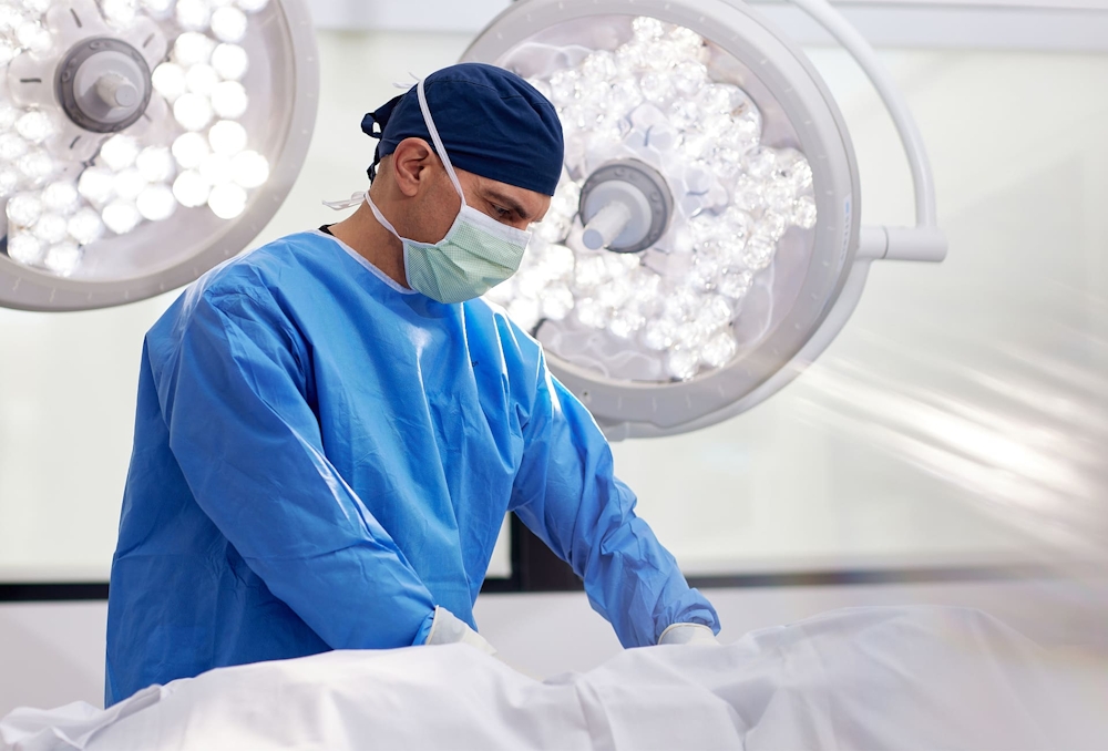 Dr. Panossian in surgical attire