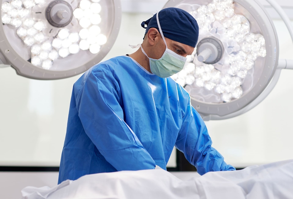 Dr. Panossian in surgical attire