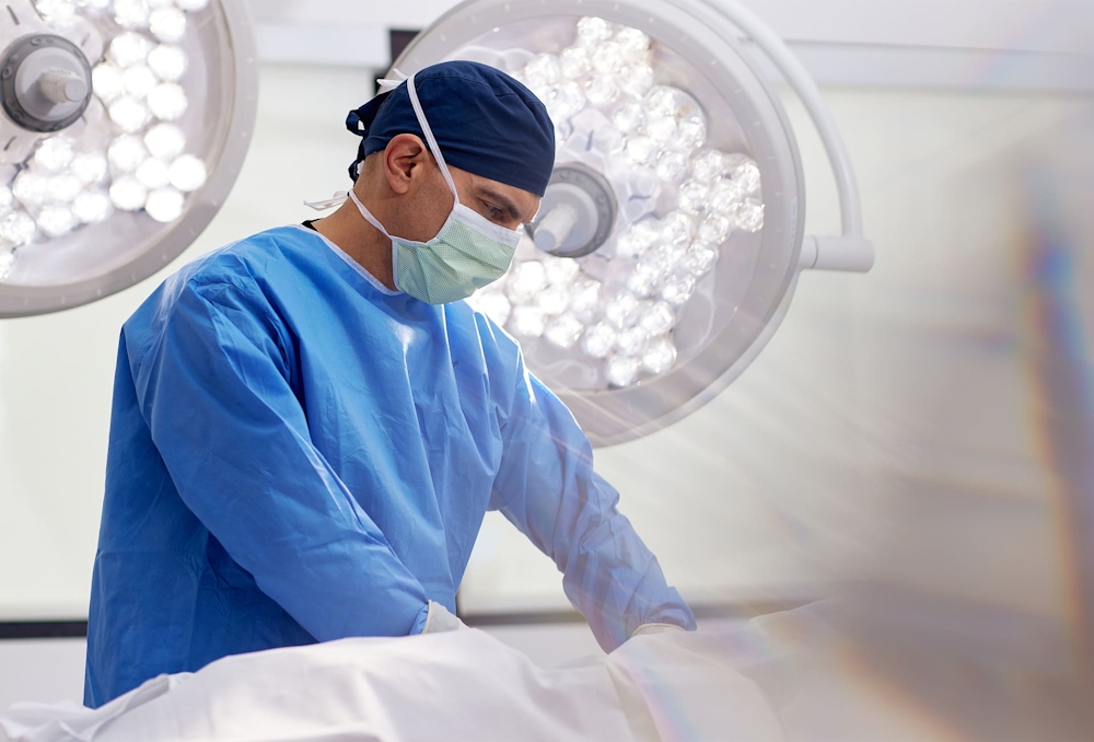 Dr. Panossian in surgical attire