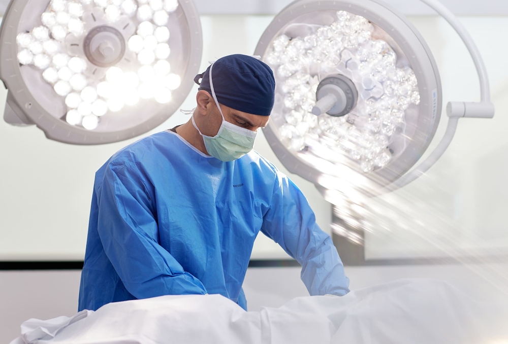 Dr. Panossian in surgical attire