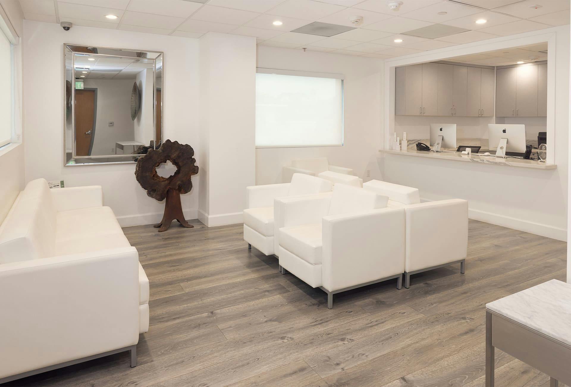 white seating room