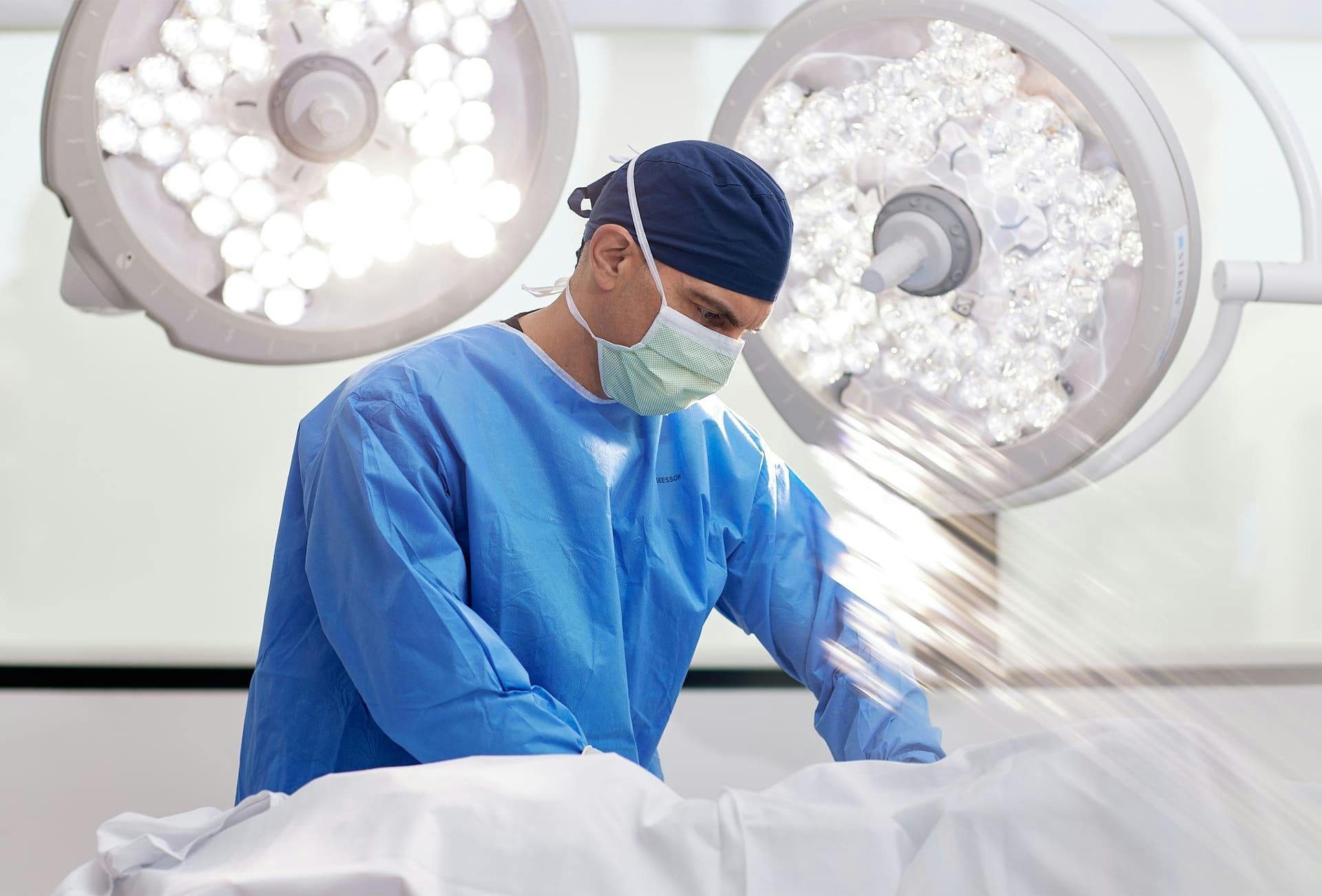 Dr. Panossian in surgical attire