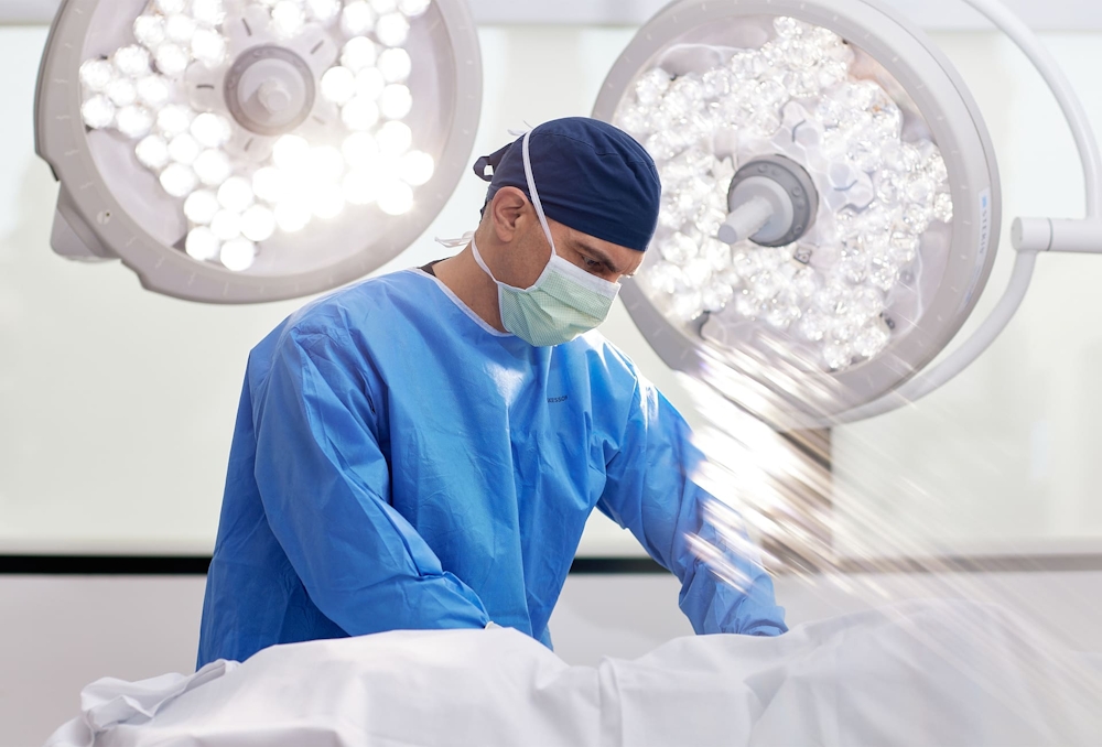 Dr. Panossian in surgical attire