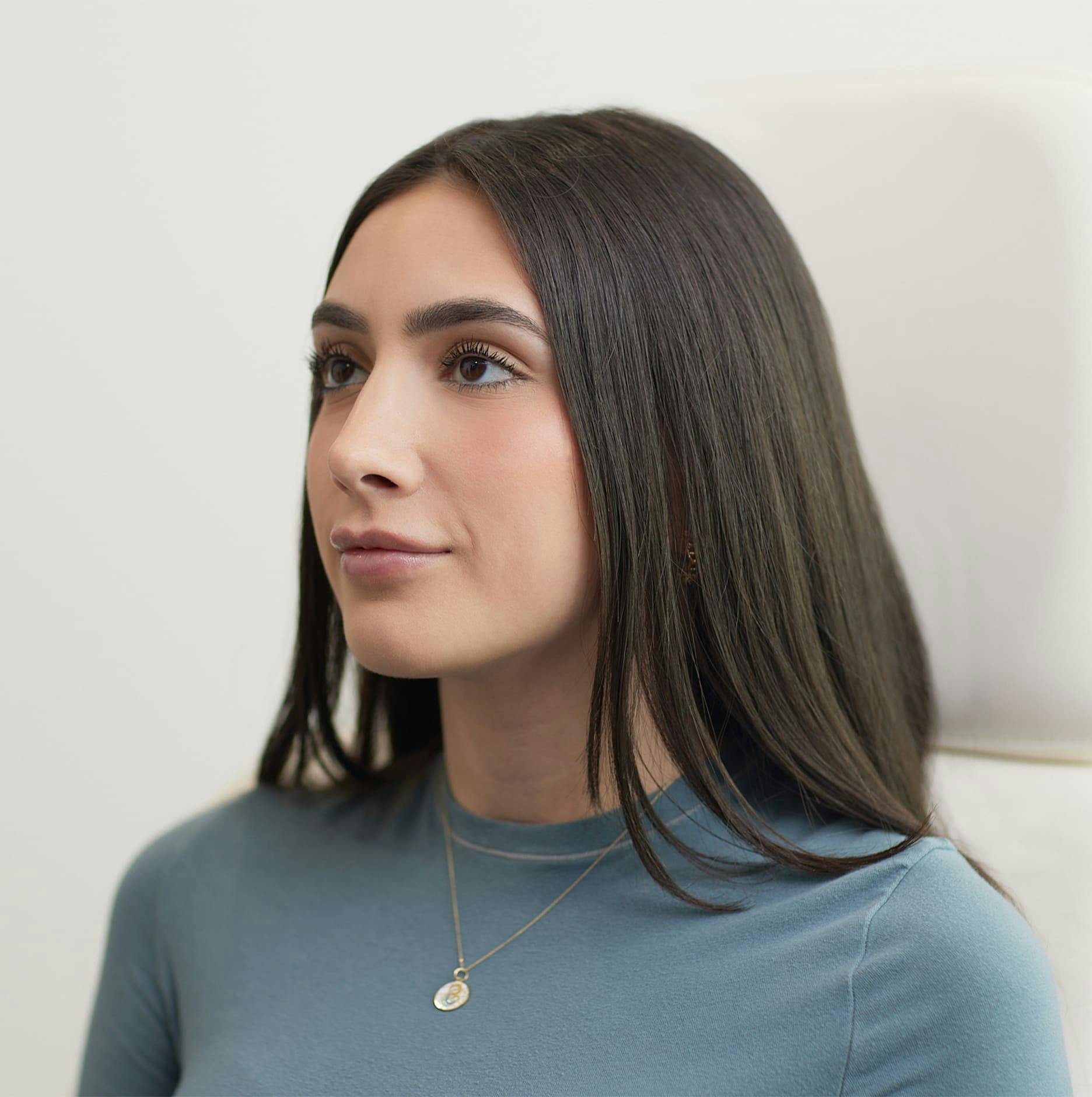 patient looking to the left