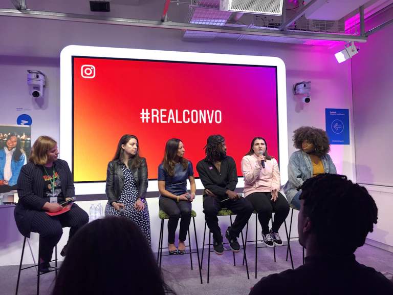 Panel on the set of #RealConvo