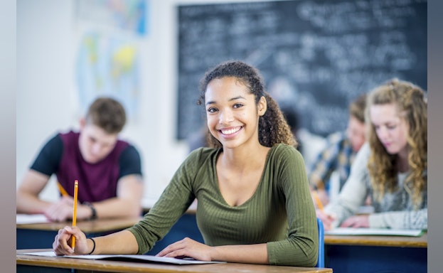 Girl in classroom