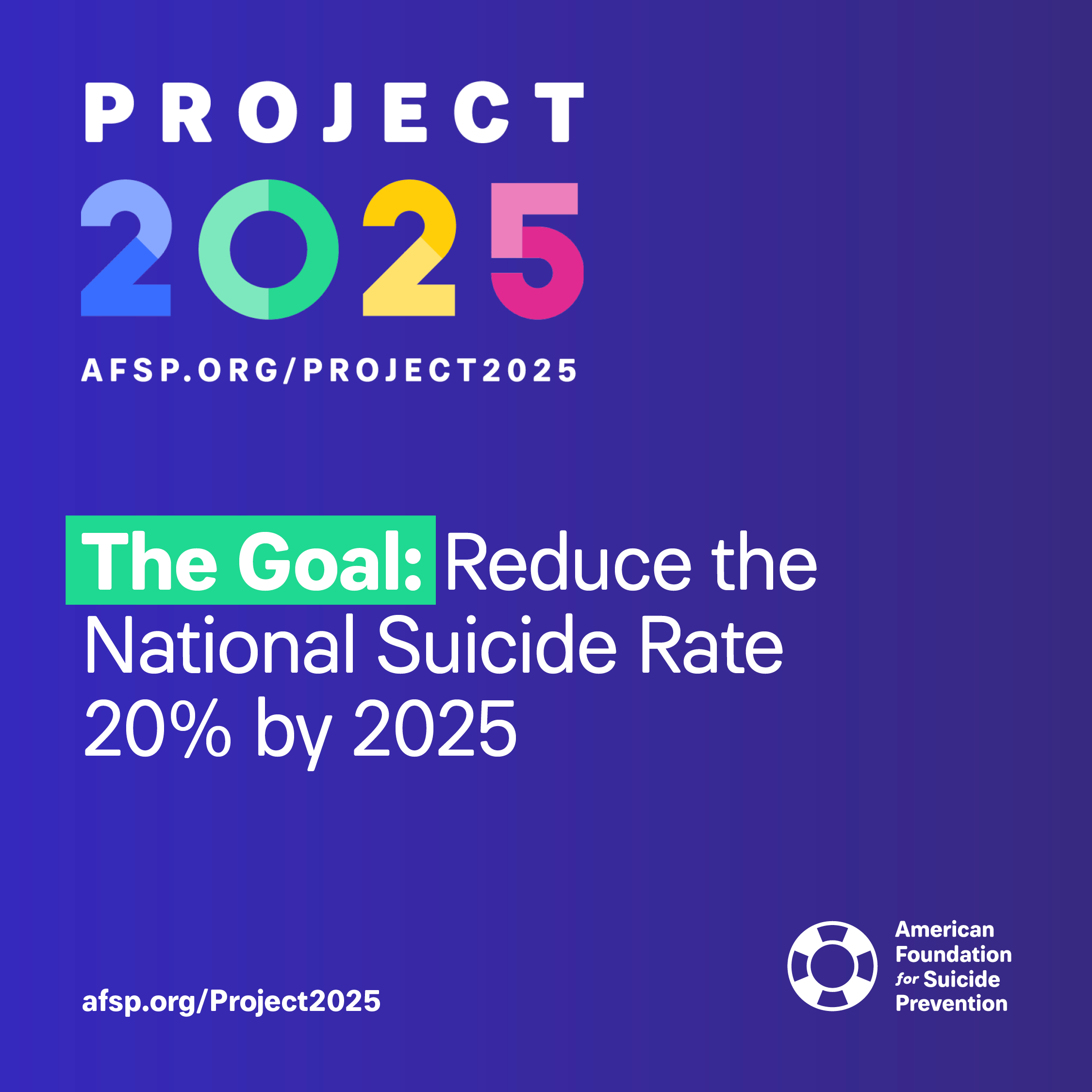 The American Foundation for Suicide Prevention Launches Phase II of 
