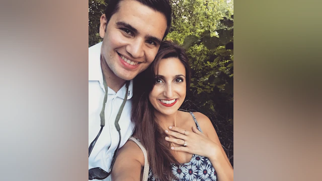 Man and woman smiling