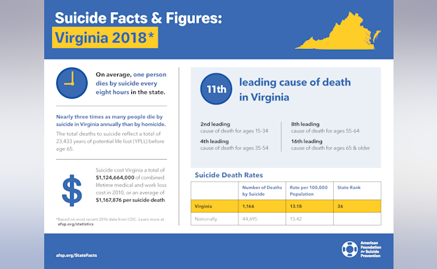 Suicide Facts and Figures: Virginia 2018