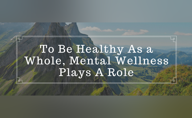To be healthy as a whole mental wellness plays a role